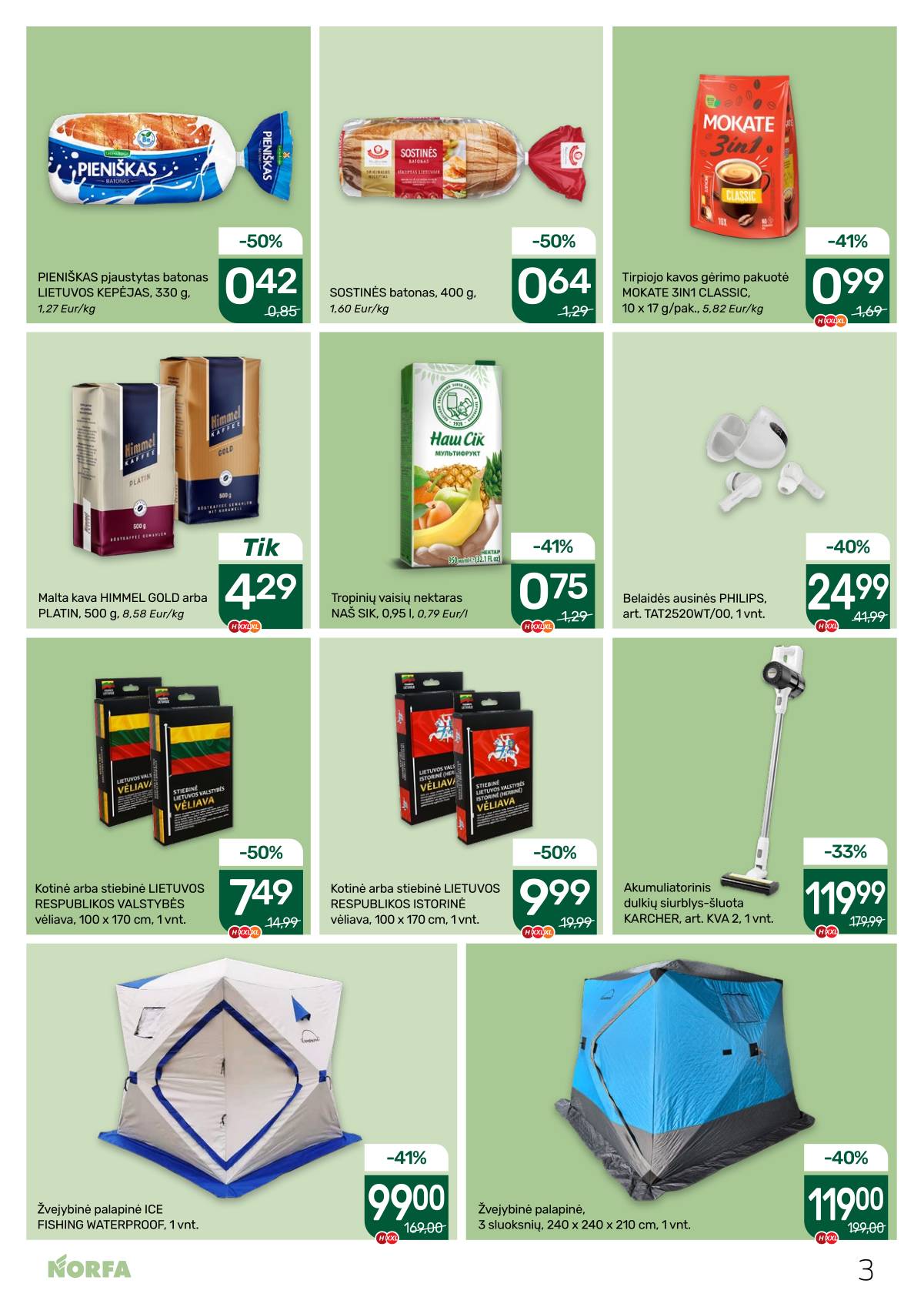 Norfa - NORFA Akcijų leidinys Nr. 1 (501) 3 puslapis