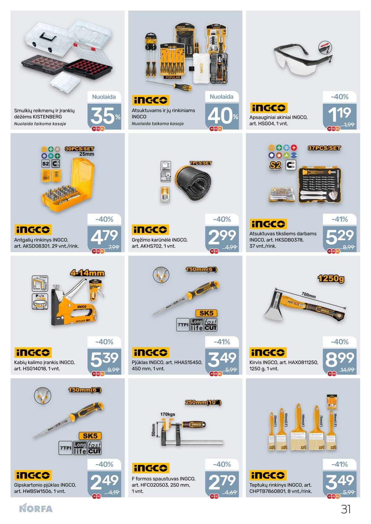 Norfa - Akcijų leidinys NORFA Nr. 2 (502) 31 puslapis