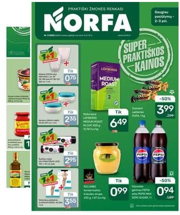 Norfa - Akcijų leidinys NORFA Nr. 5 (505) 2026-03-05 – 2026-03-18