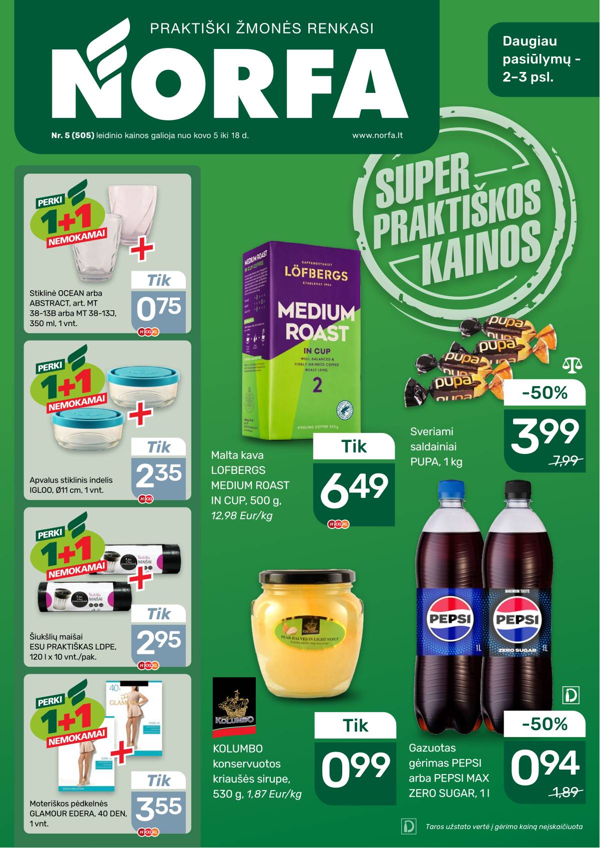 Norfa - Akcijų leidinys NORFA Nr. 5 (505) 1 puslapis