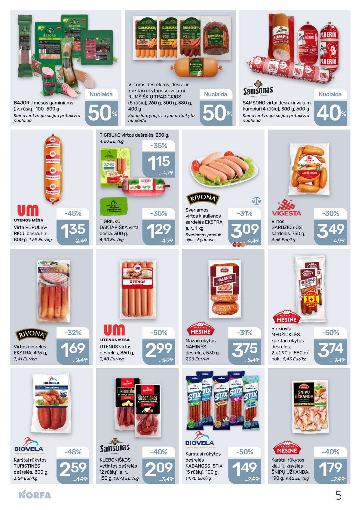 Norfa - Akcijų leidinys NORFA Nr. 5 (505) 5 puslapis
