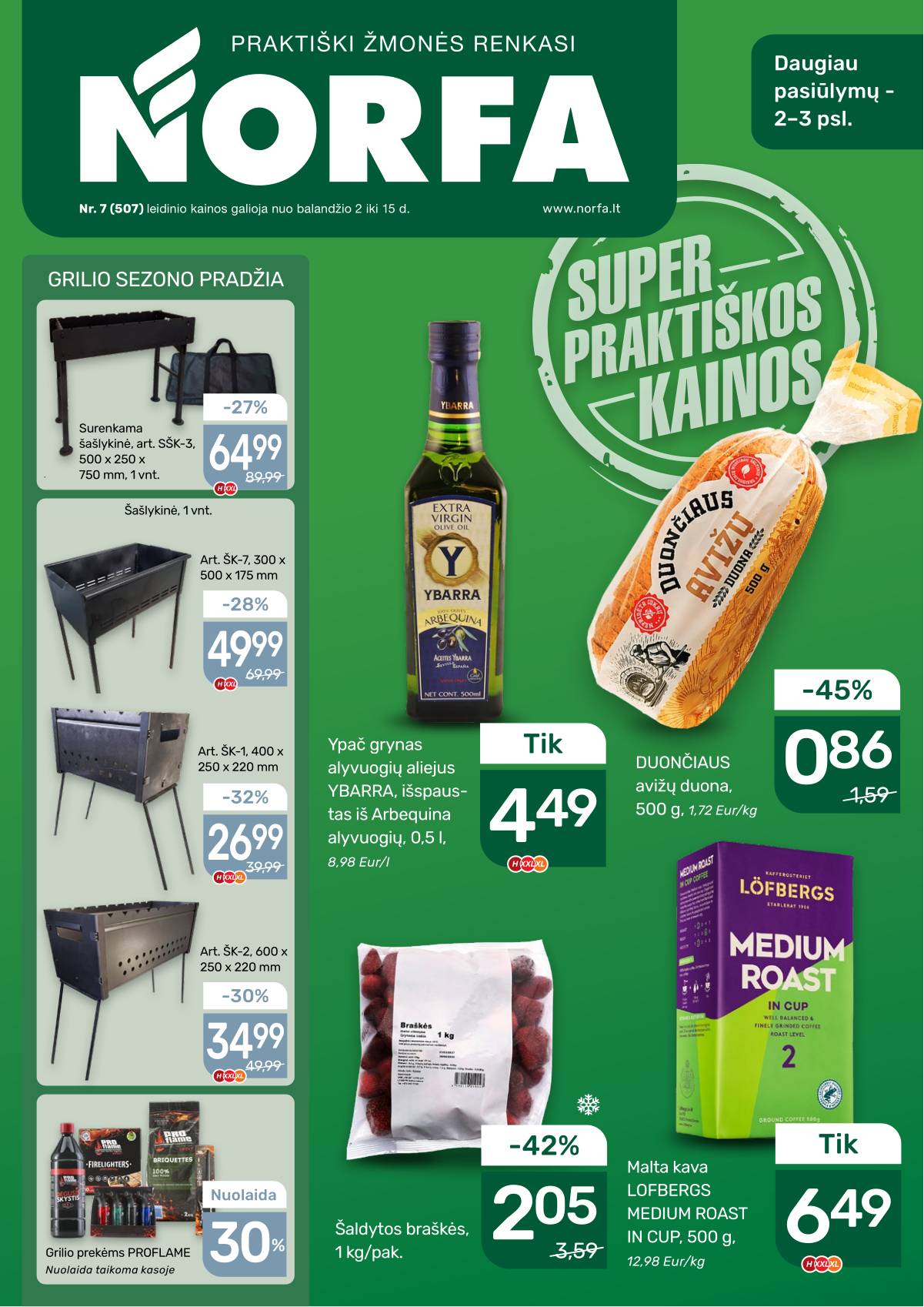 Norfa - NORFA savaitinis akcijų leidinys Nr. 7 | 2026-04-02 - 2026-04-15 1 puslapis