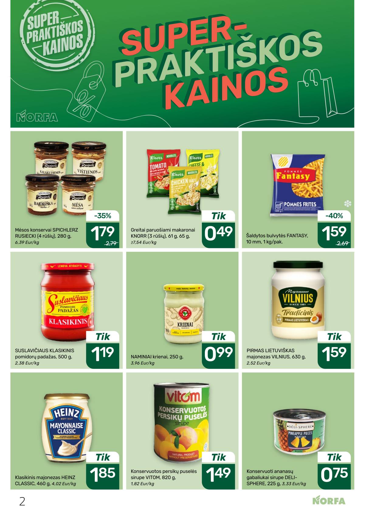 Norfa - NORFA savaitinis akcijų leidinys Nr. 7 | 2026-04-02 - 2026-04-15 2 puslapis