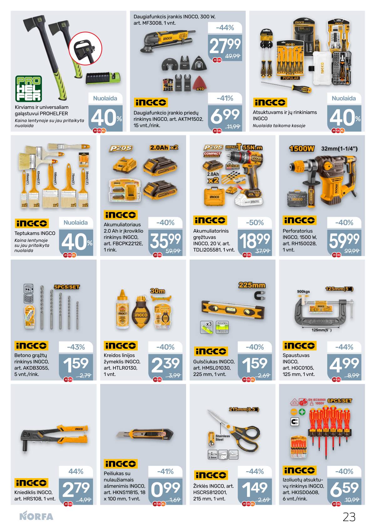 Norfa - NORFA savaitinis akcijų leidinys Nr. 7 | 2026-04-02 - 2026-04-15 23 puslapis