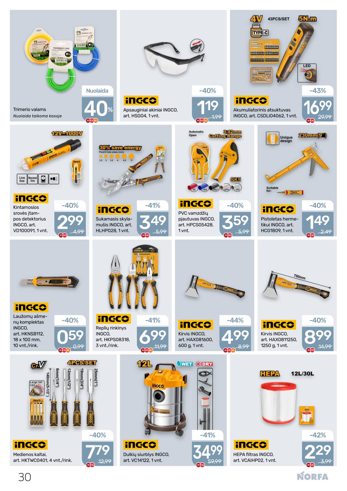 Norfa - Akcijų leidinys NORFA Nr. 8 (508) 30 puslapis
