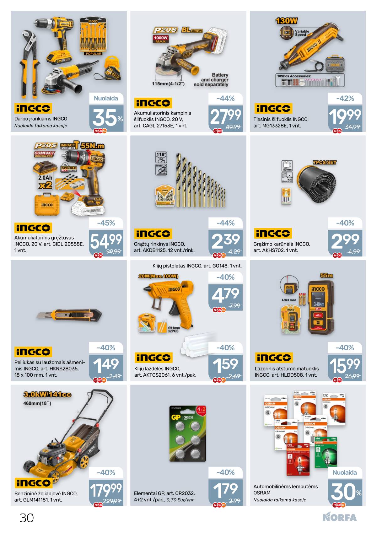 Norfa - Akcijų leidinys NORFA Nr. 9 (509) 30 puslapis