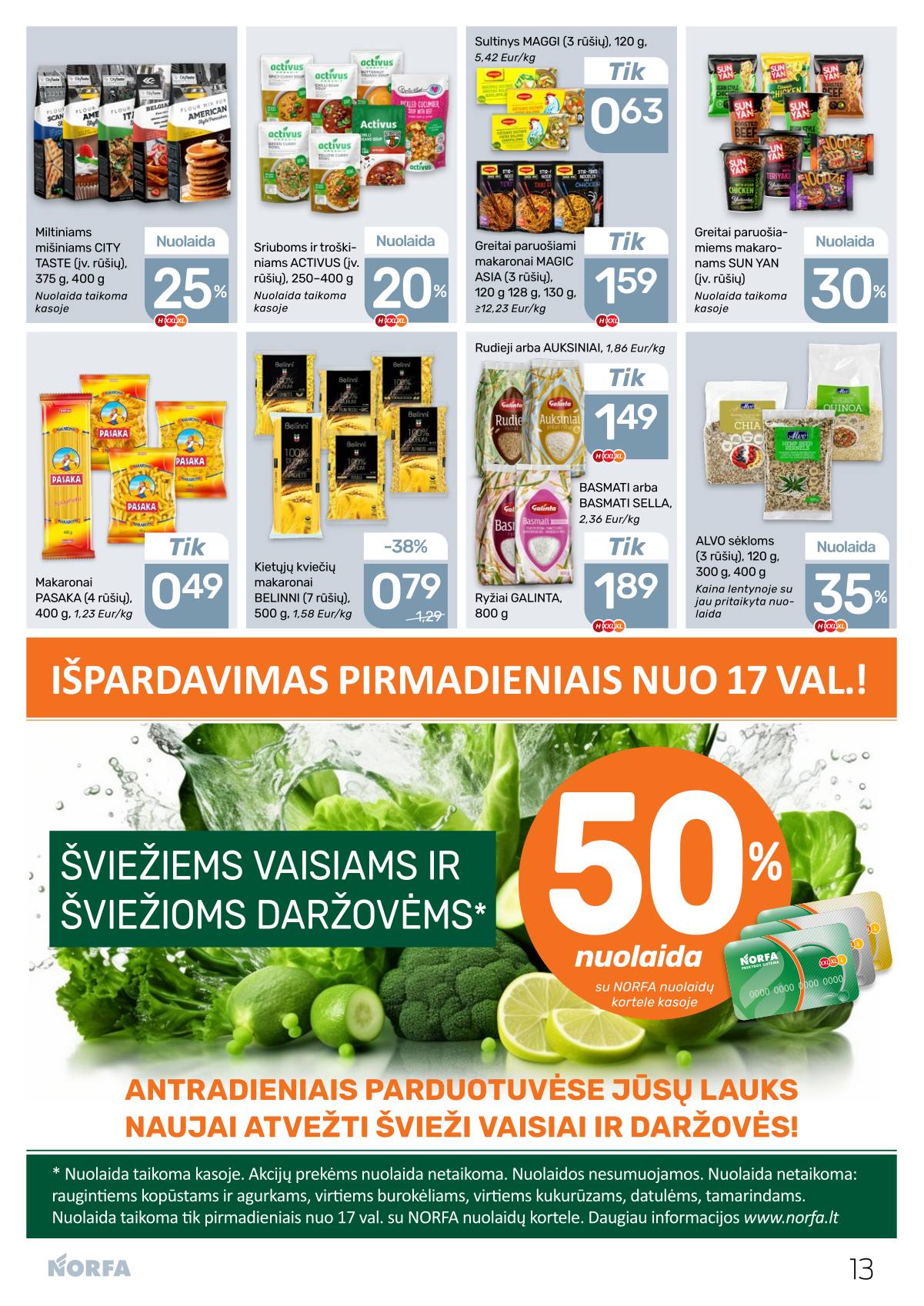 Norfa - Akcijų leidinys NORFA Nr. 11 (511) 13 puslapis