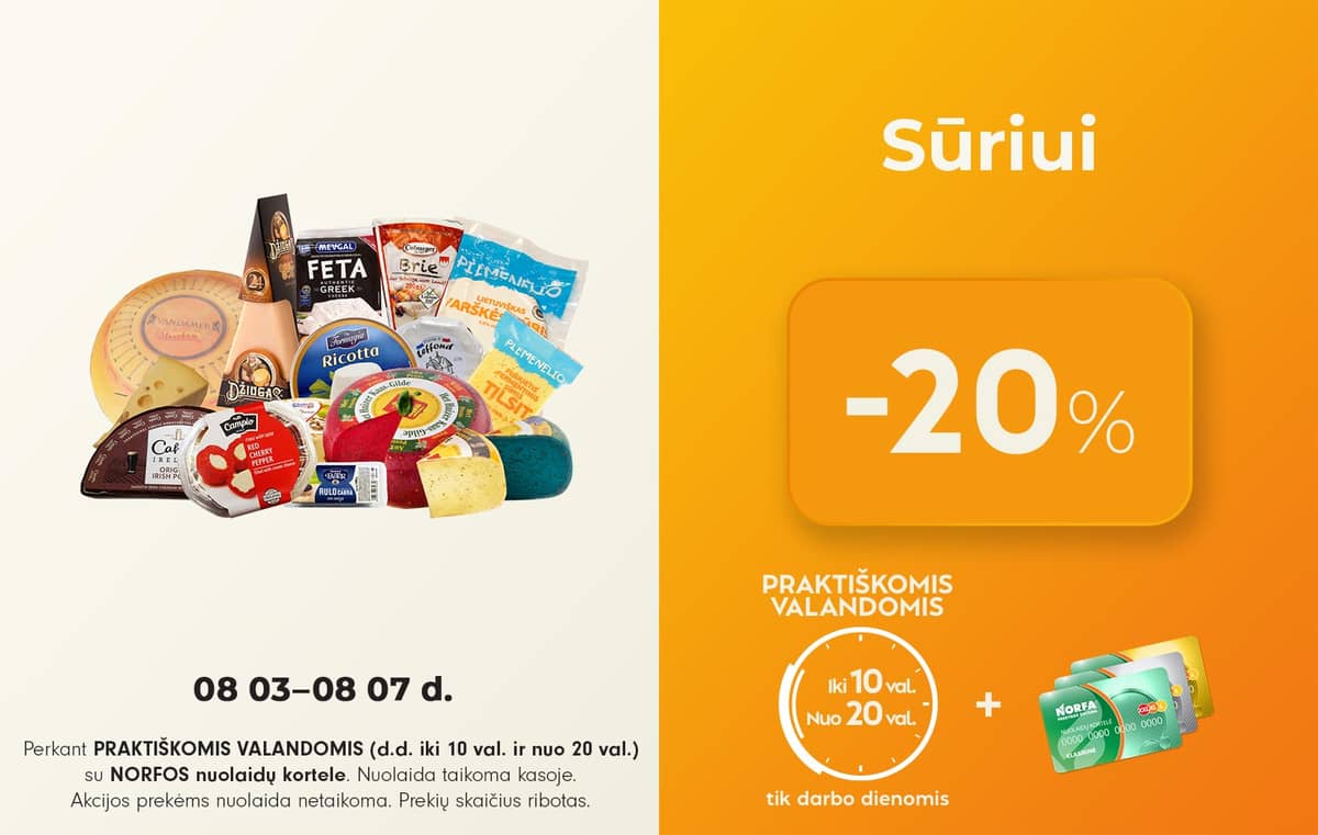 Norfa - NORFA nuolaidos PRAKTIŠKOMIS VALANDOMIS 1 puslapis
