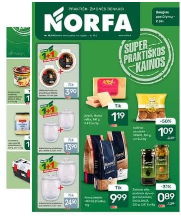 Norfa - Akcijų leidinys NORFA Nr. 19 (519) 2026-09-17 – 2026-09-30