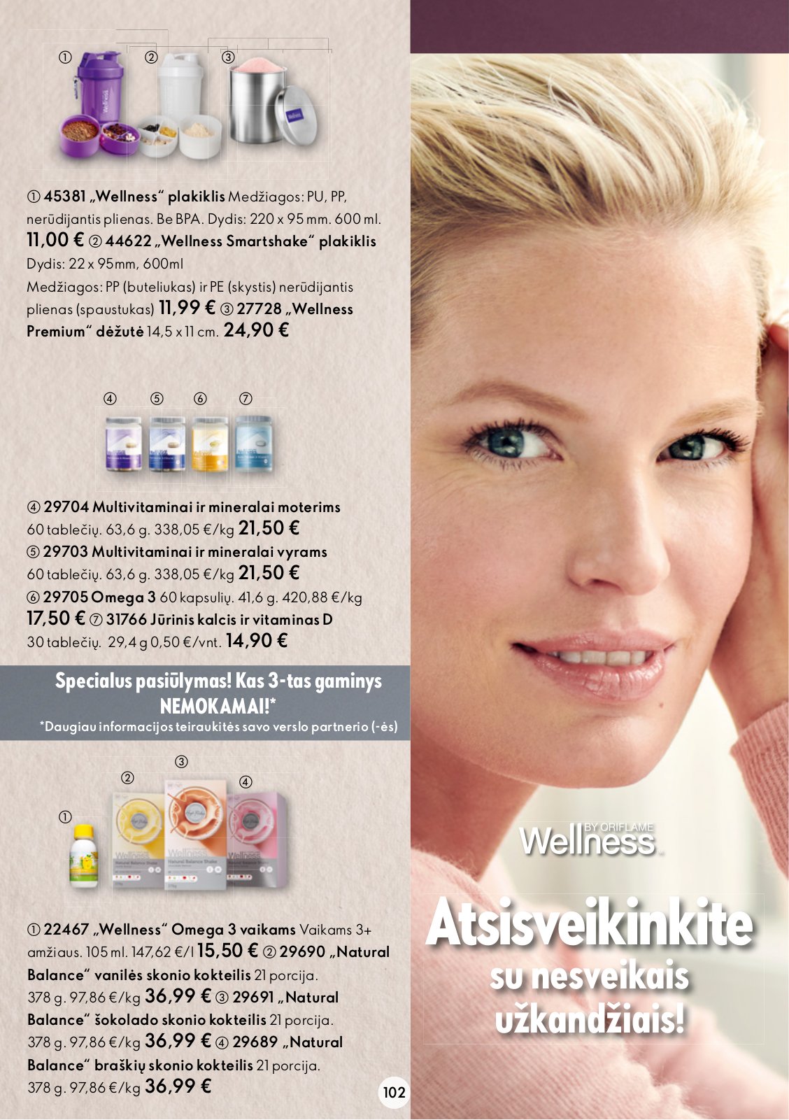 Oriflame 'Oriflame katalogas' 102 puslapis