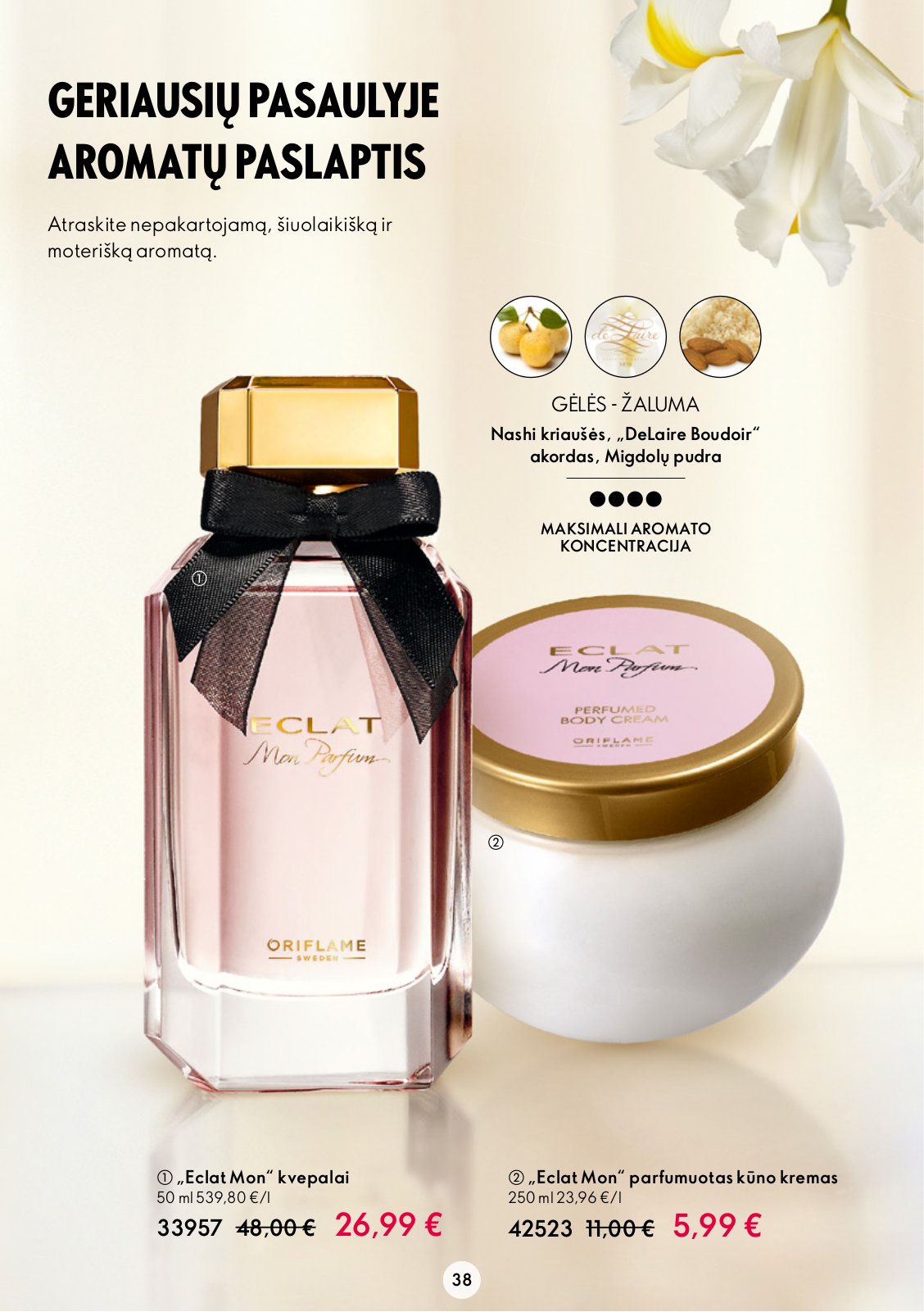Oriflame 'Oriflame katalogas' 38 puslapis