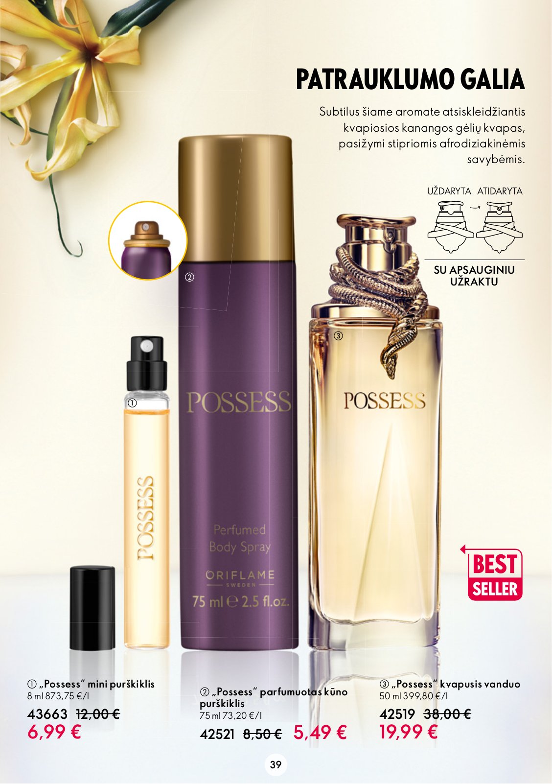 Oriflame 'Oriflame katalogas' 39 puslapis