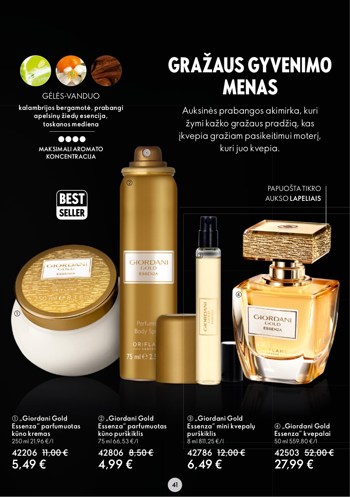 Oriflame 'Oriflame katalogas' 41 puslapis