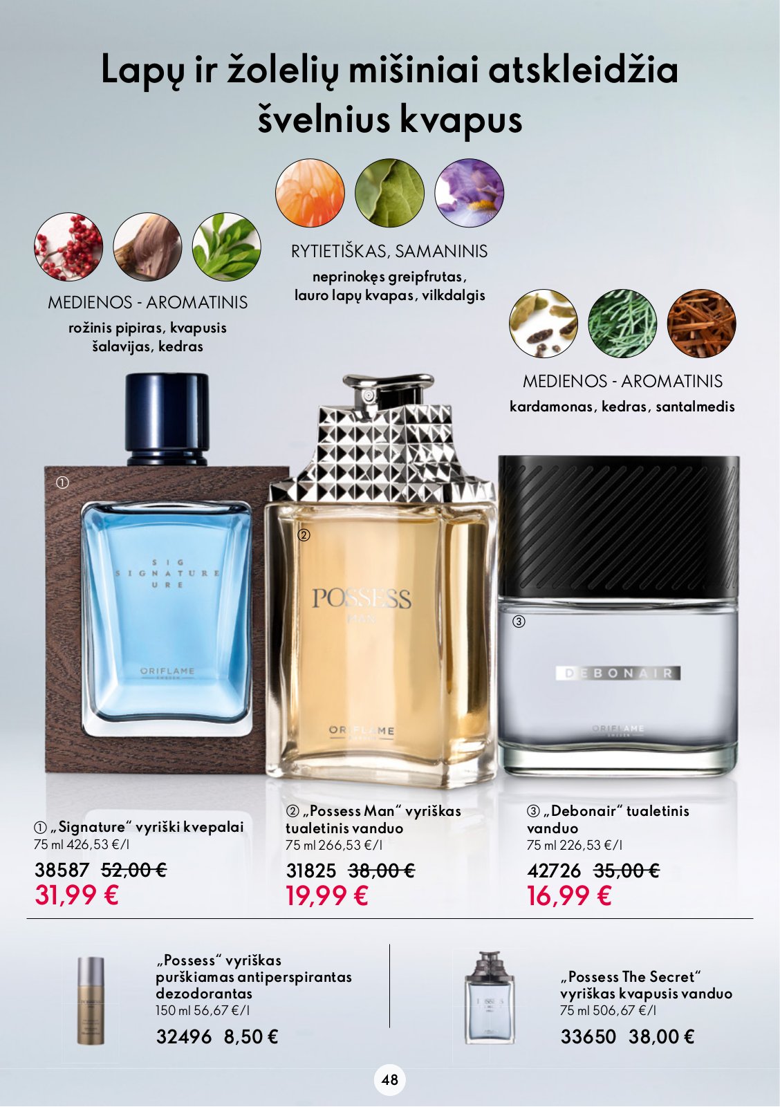 Oriflame 'Oriflame katalogas' 48 puslapis