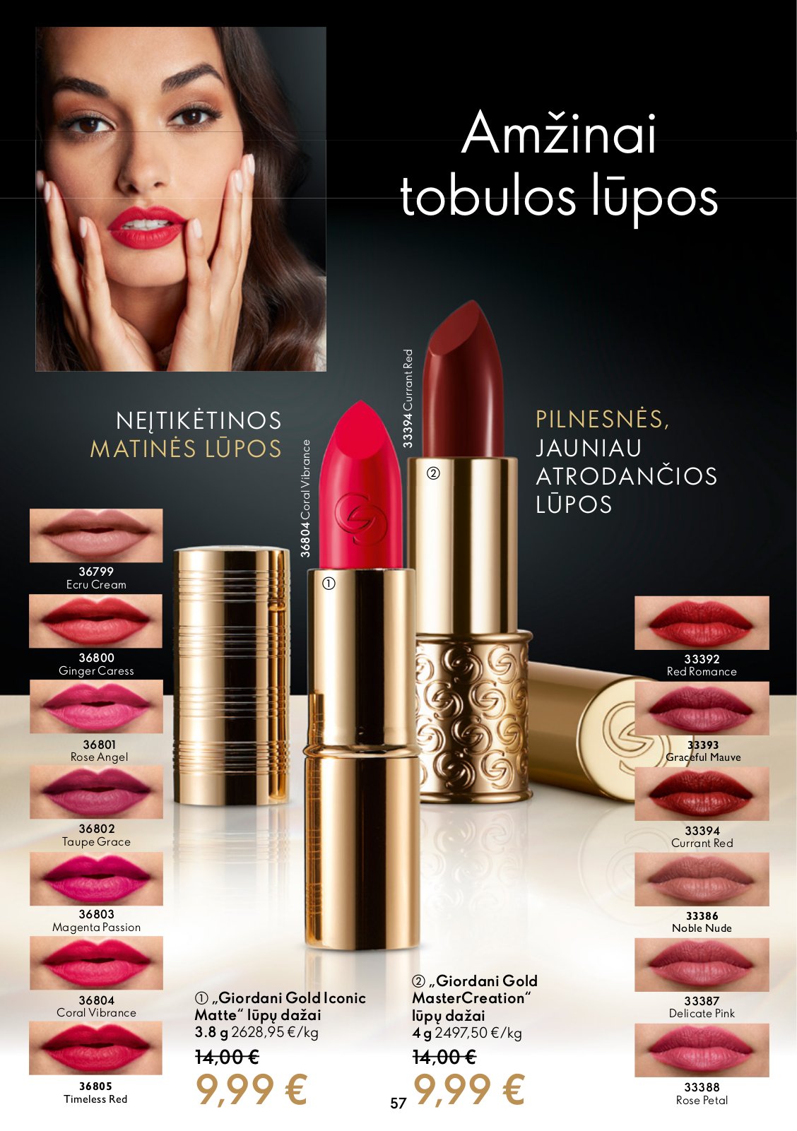 Oriflame 'Oriflame katalogas' 57 puslapis