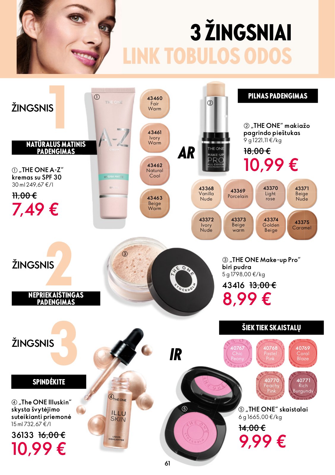 Oriflame 'Oriflame katalogas' 61 puslapis