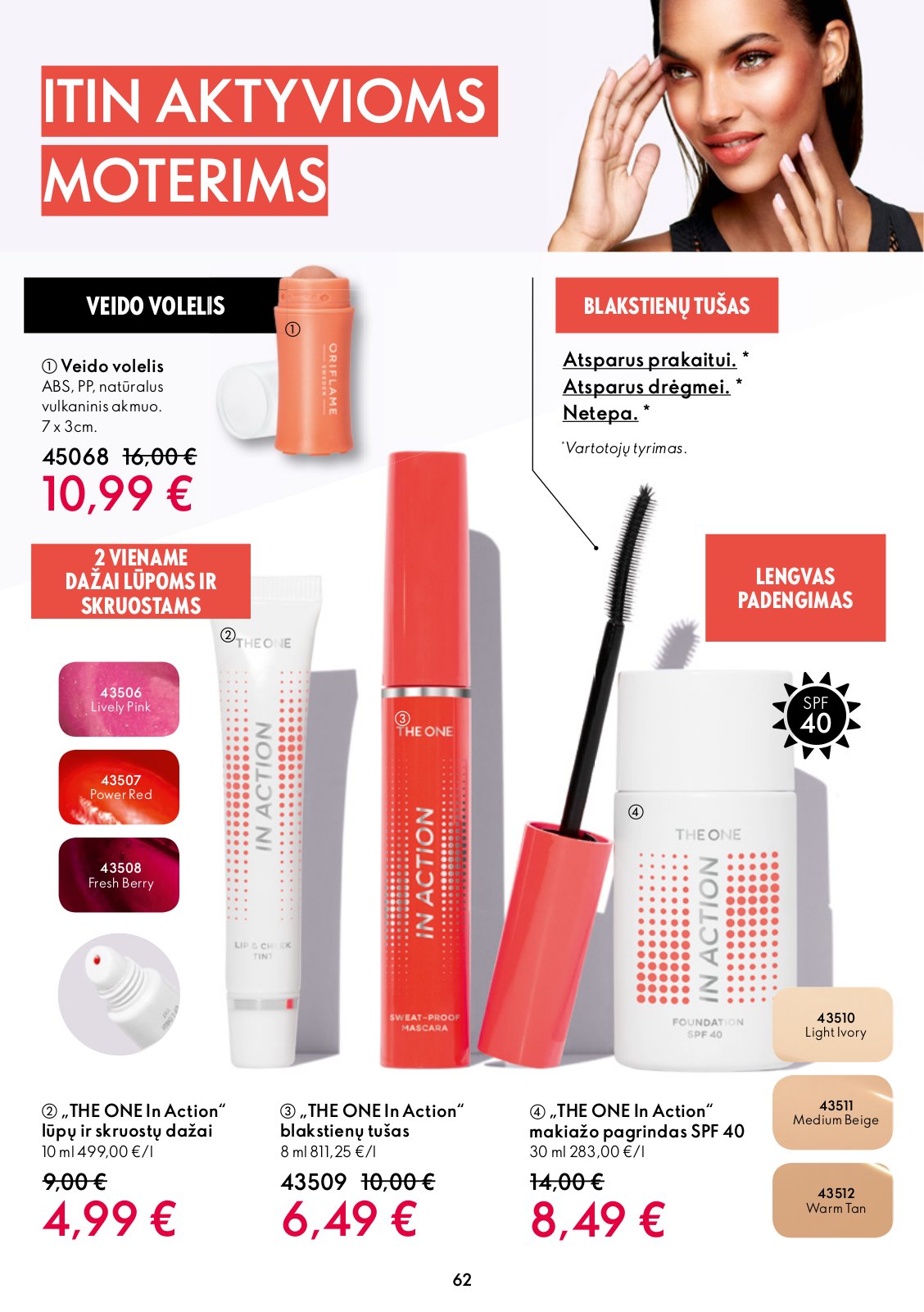 Oriflame 'Oriflame katalogas' 62 puslapis