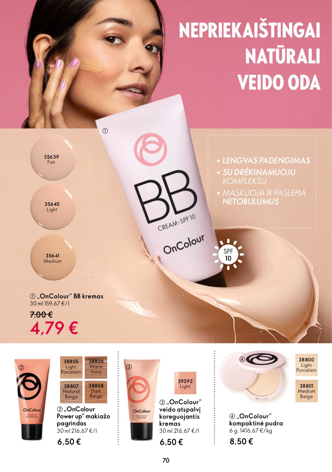 Oriflame 'Oriflame katalogas' 70 puslapis