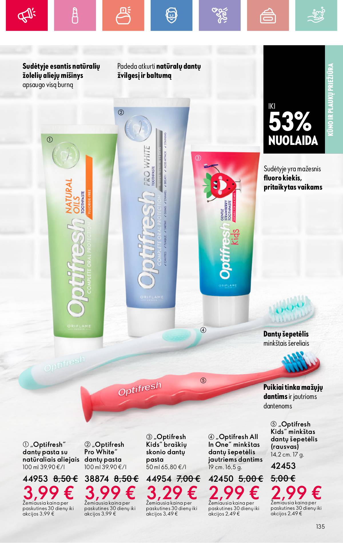 Oriflame - Oriflame akcijų katalogas 135 puslapis