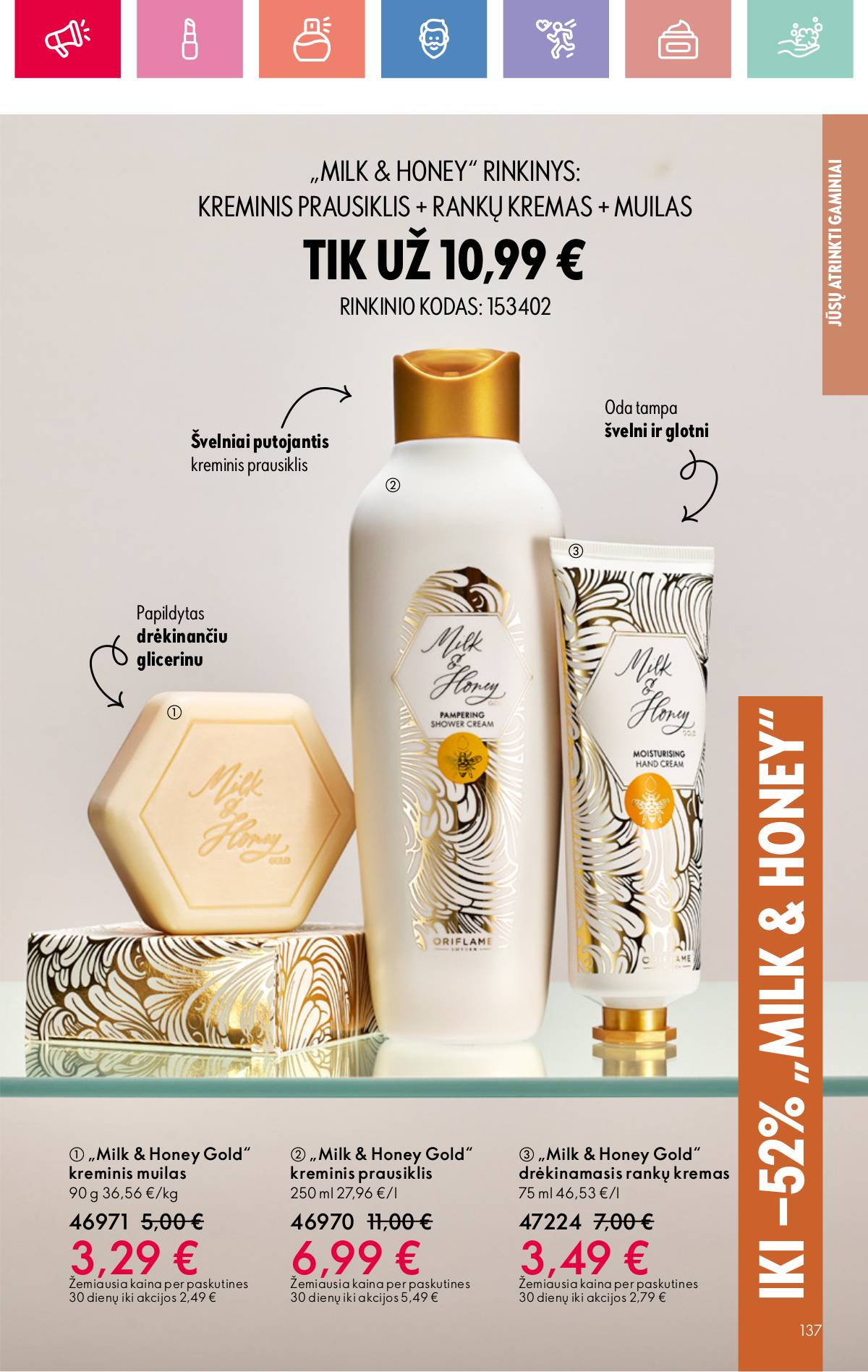Oriflame - Oriflame akcijų katalogas 137 puslapis