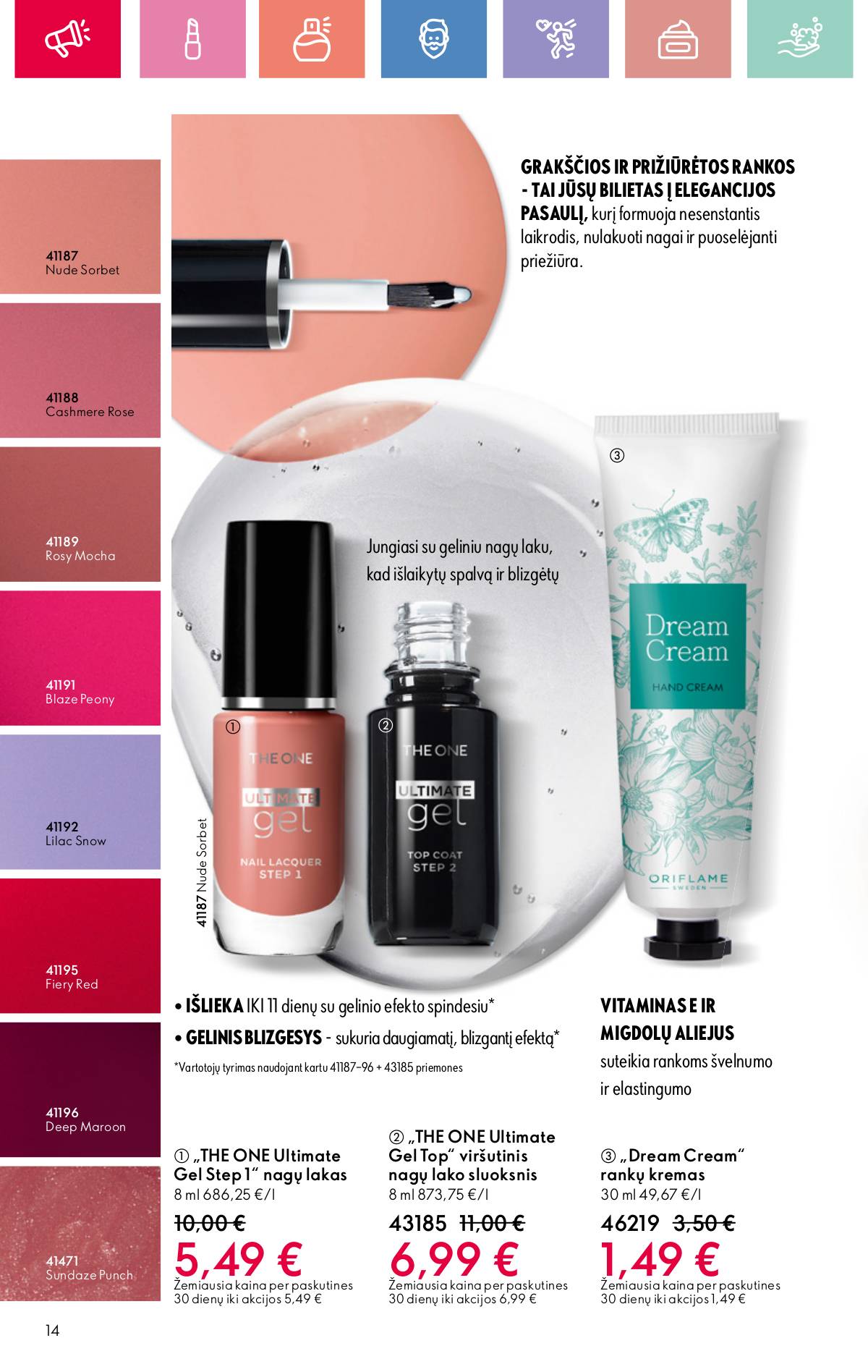 Oriflame - Oriflame akcijų katalogas 14 puslapis