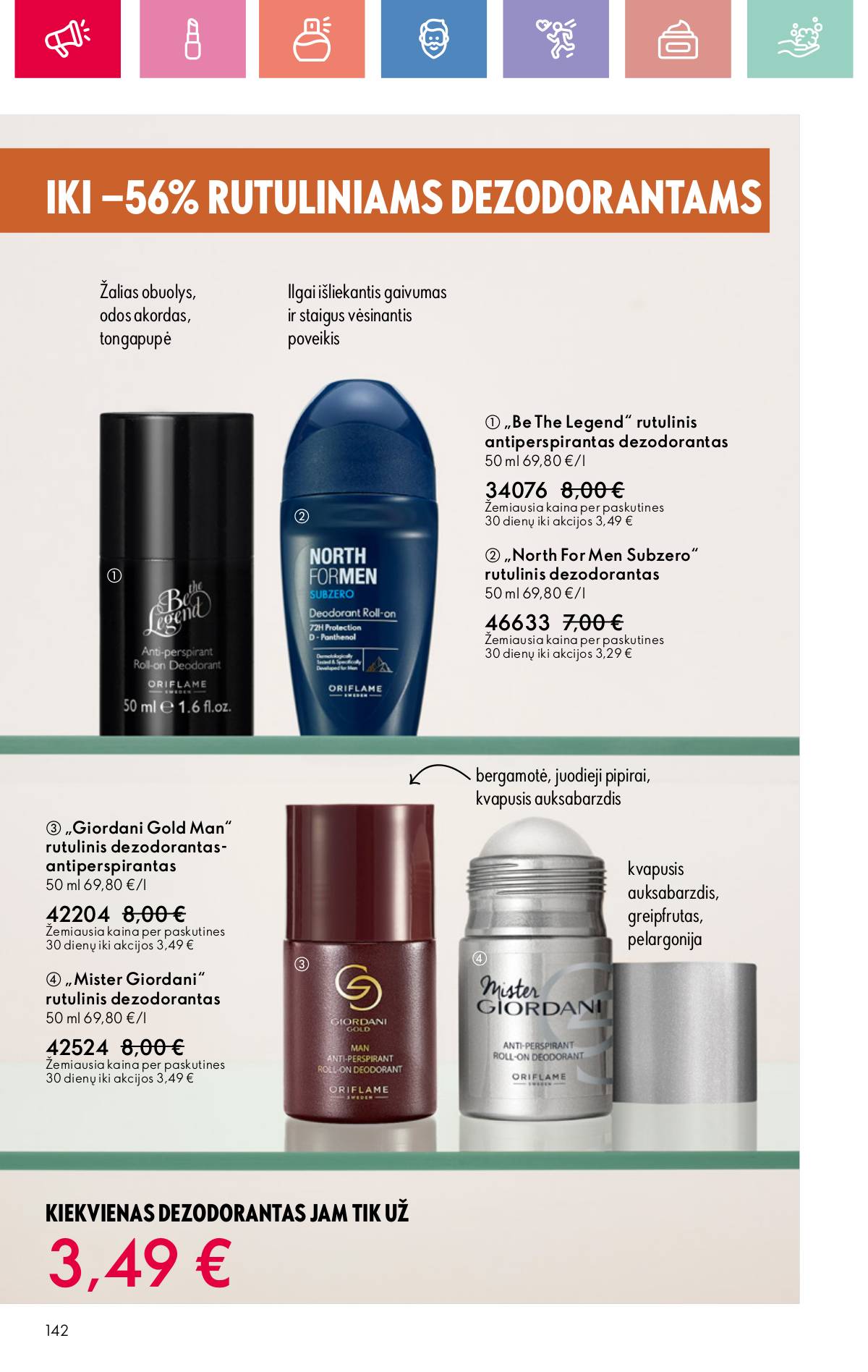 Oriflame - Oriflame akcijų katalogas 142 puslapis