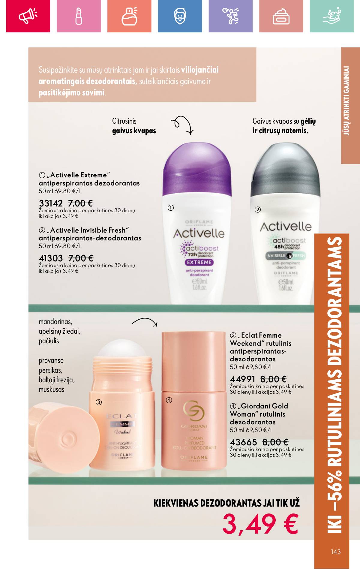 Oriflame - Oriflame akcijų katalogas 143 puslapis