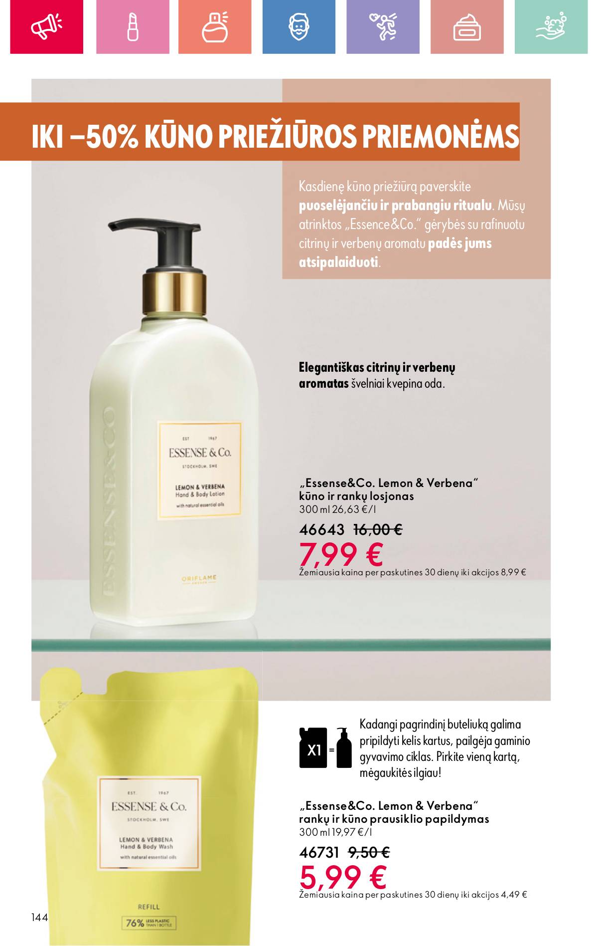 Oriflame - Oriflame akcijų katalogas 144 puslapis