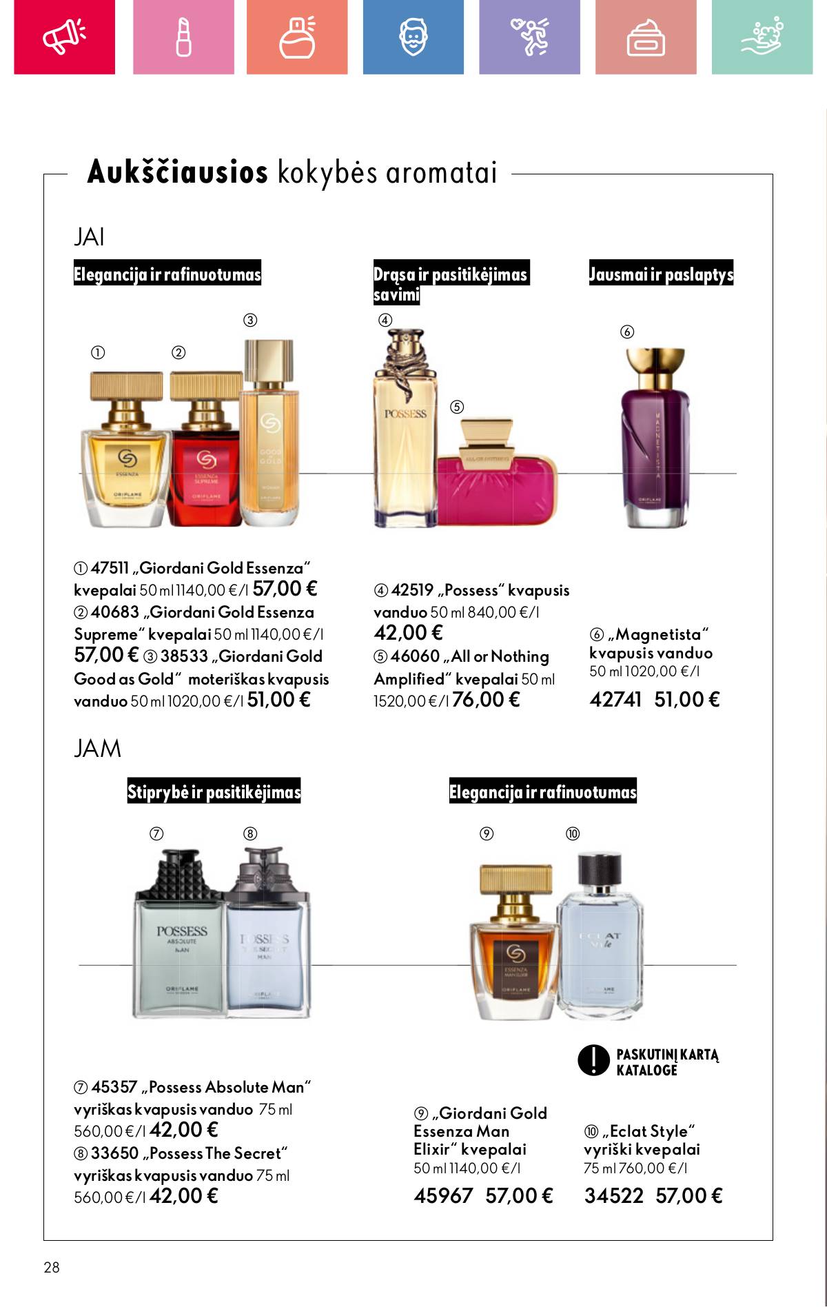Oriflame - Oriflame akcijų katalogas 28 puslapis
