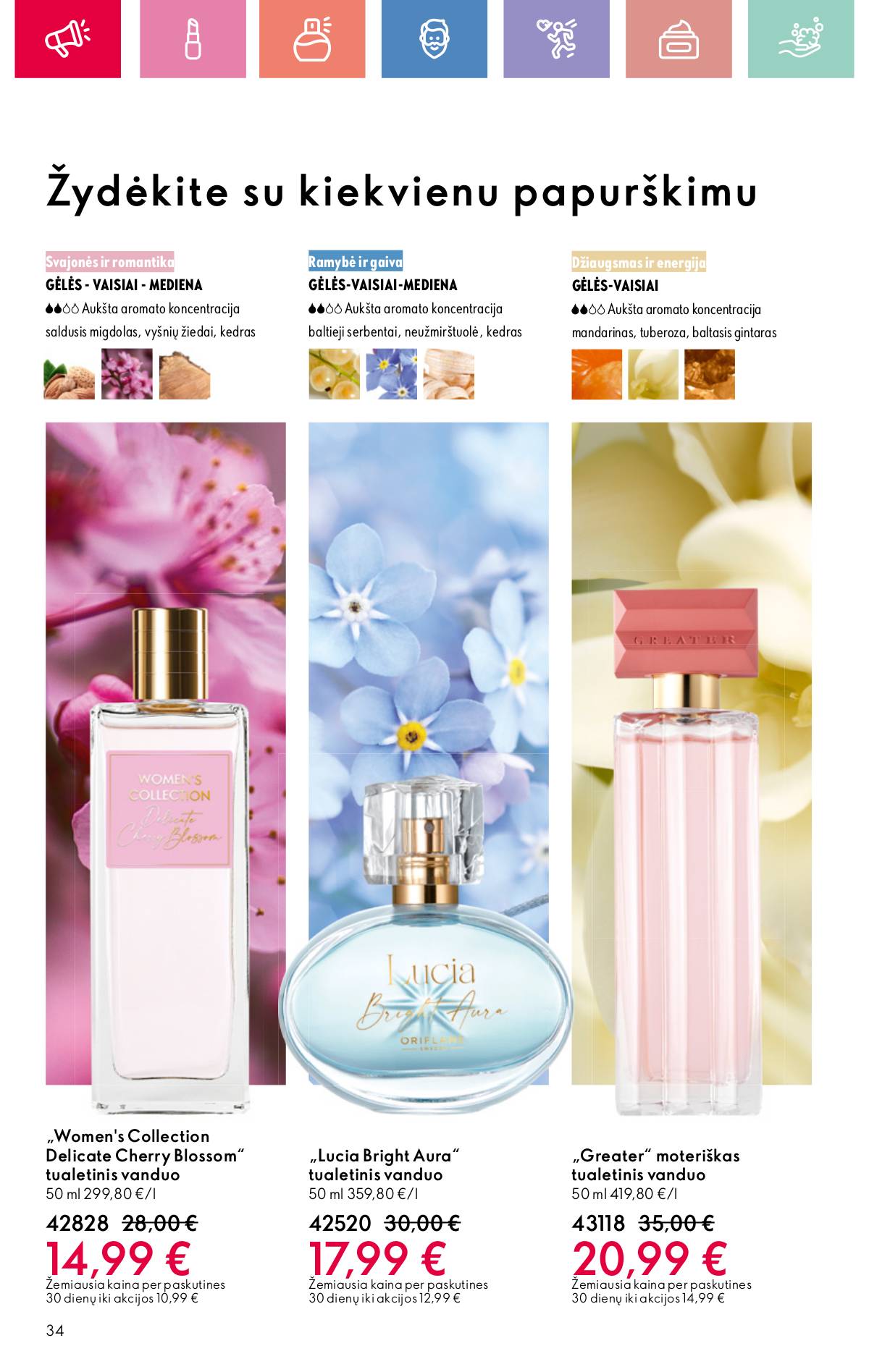 Oriflame - Oriflame akcijų katalogas 34 puslapis