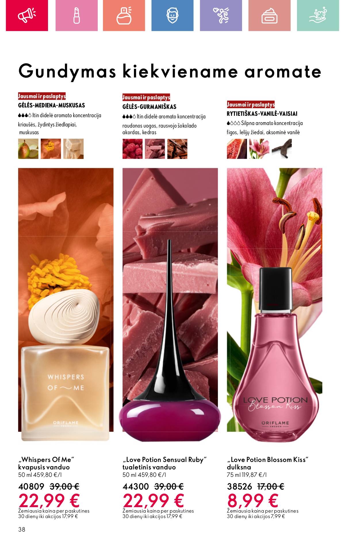 Oriflame - Oriflame akcijų katalogas 38 puslapis
