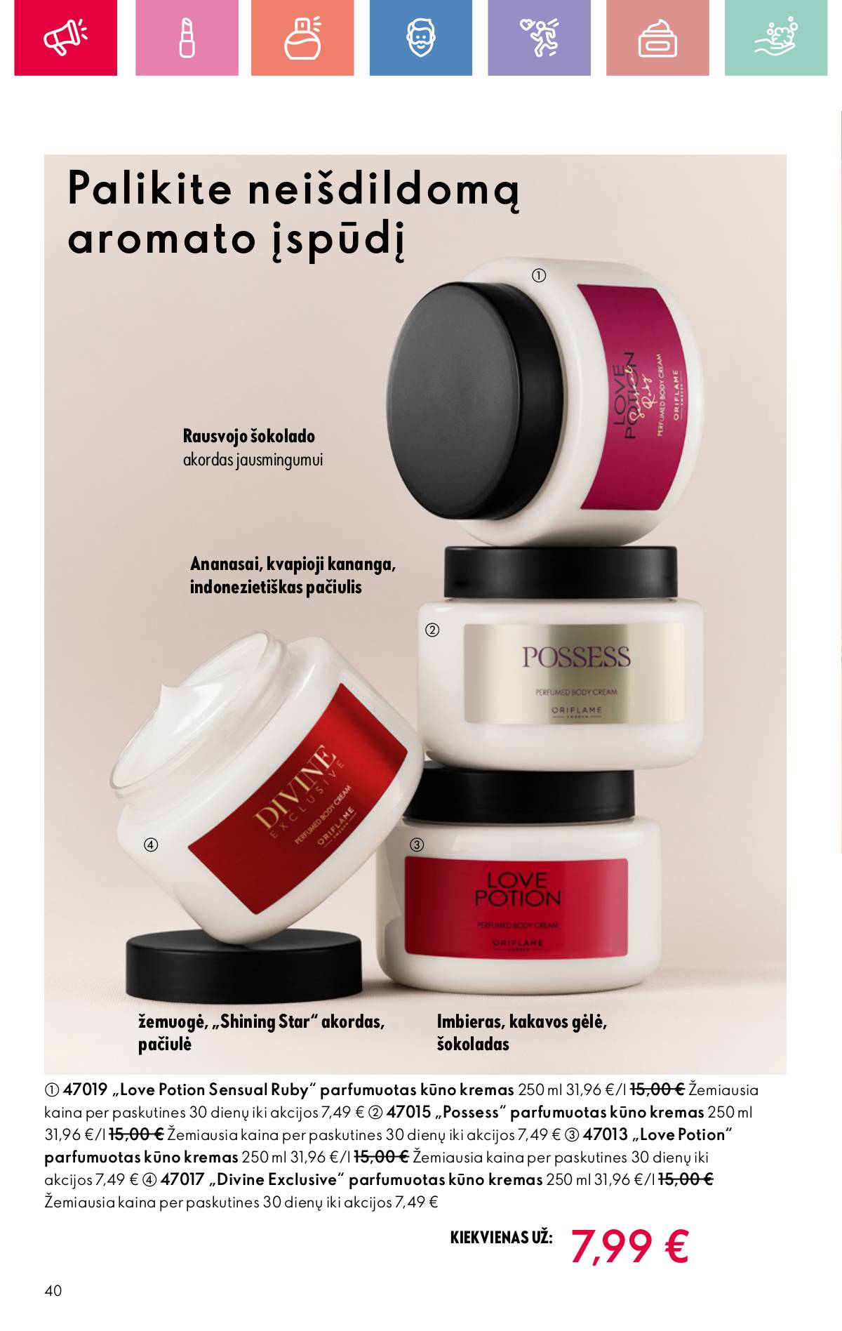 Oriflame - Oriflame akcijų katalogas 40 puslapis