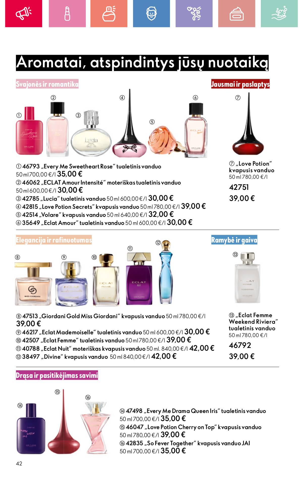 Oriflame - Oriflame akcijų katalogas 42 puslapis