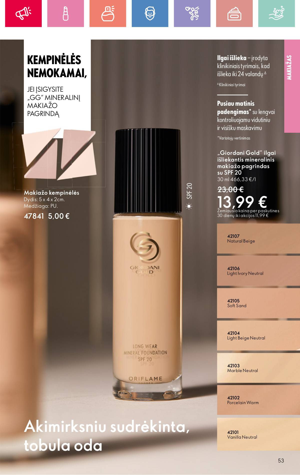 Oriflame - Oriflame akcijų katalogas 53 puslapis