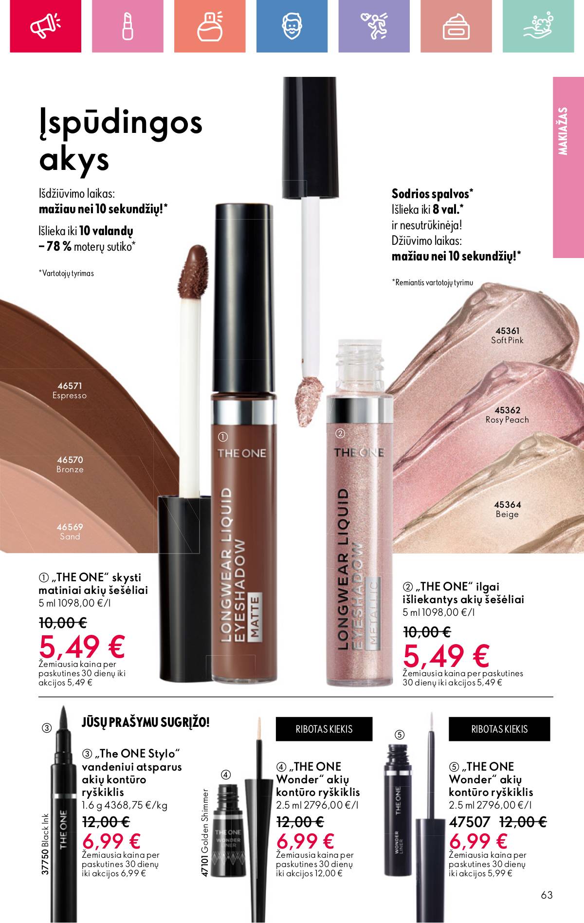 Oriflame - Oriflame akcijų katalogas 63 puslapis