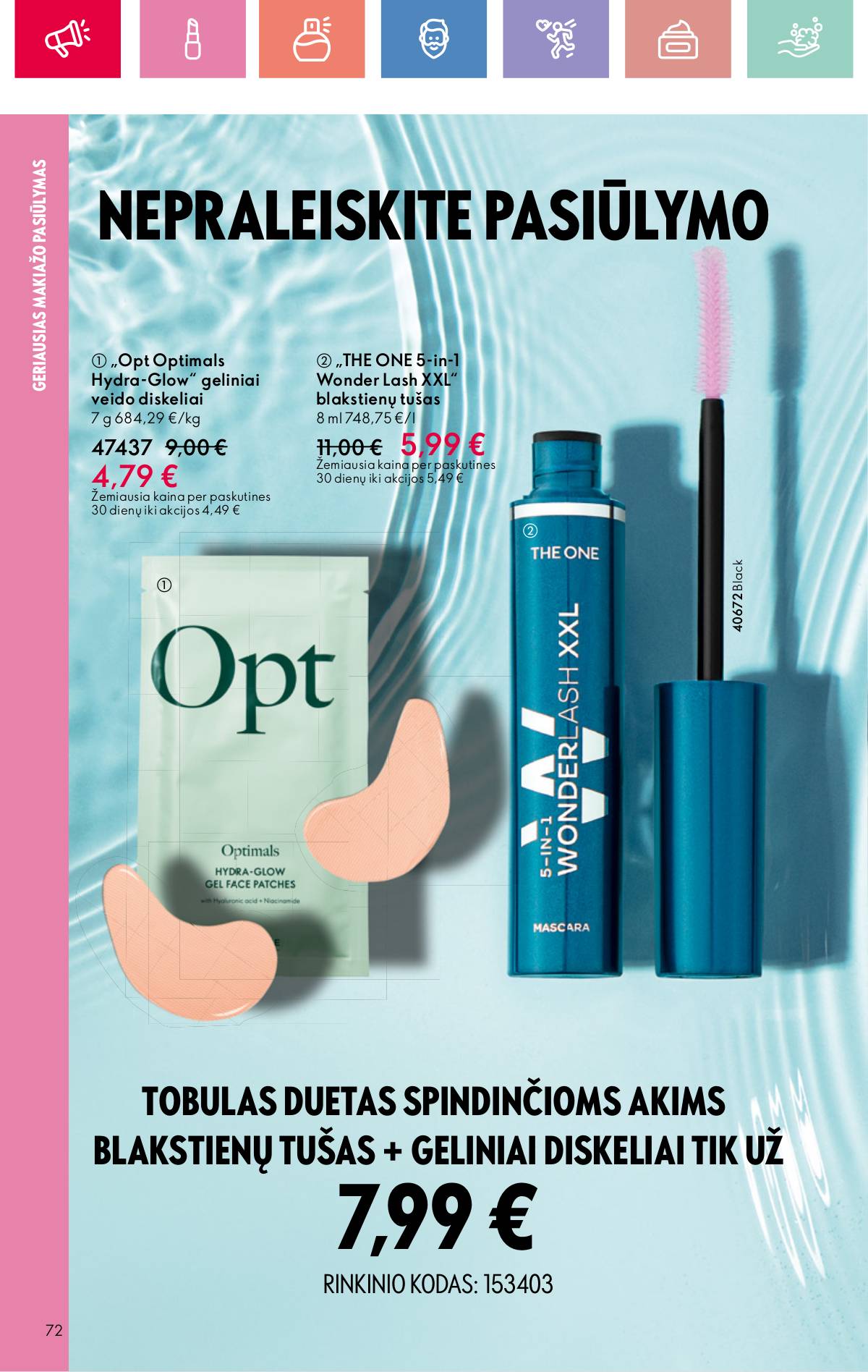 Oriflame - Oriflame akcijų katalogas 72 puslapis