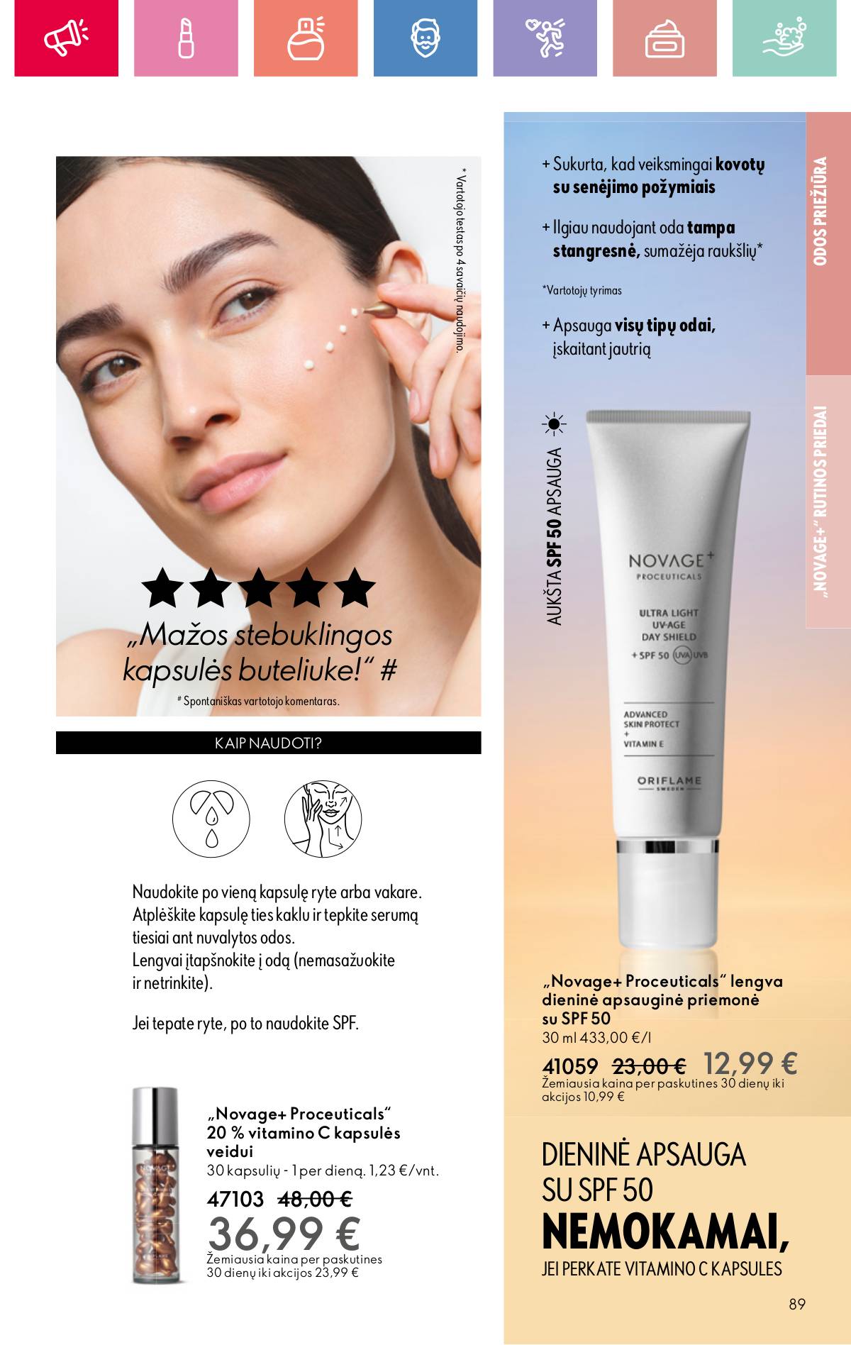 Oriflame - Oriflame akcijų katalogas 89 puslapis