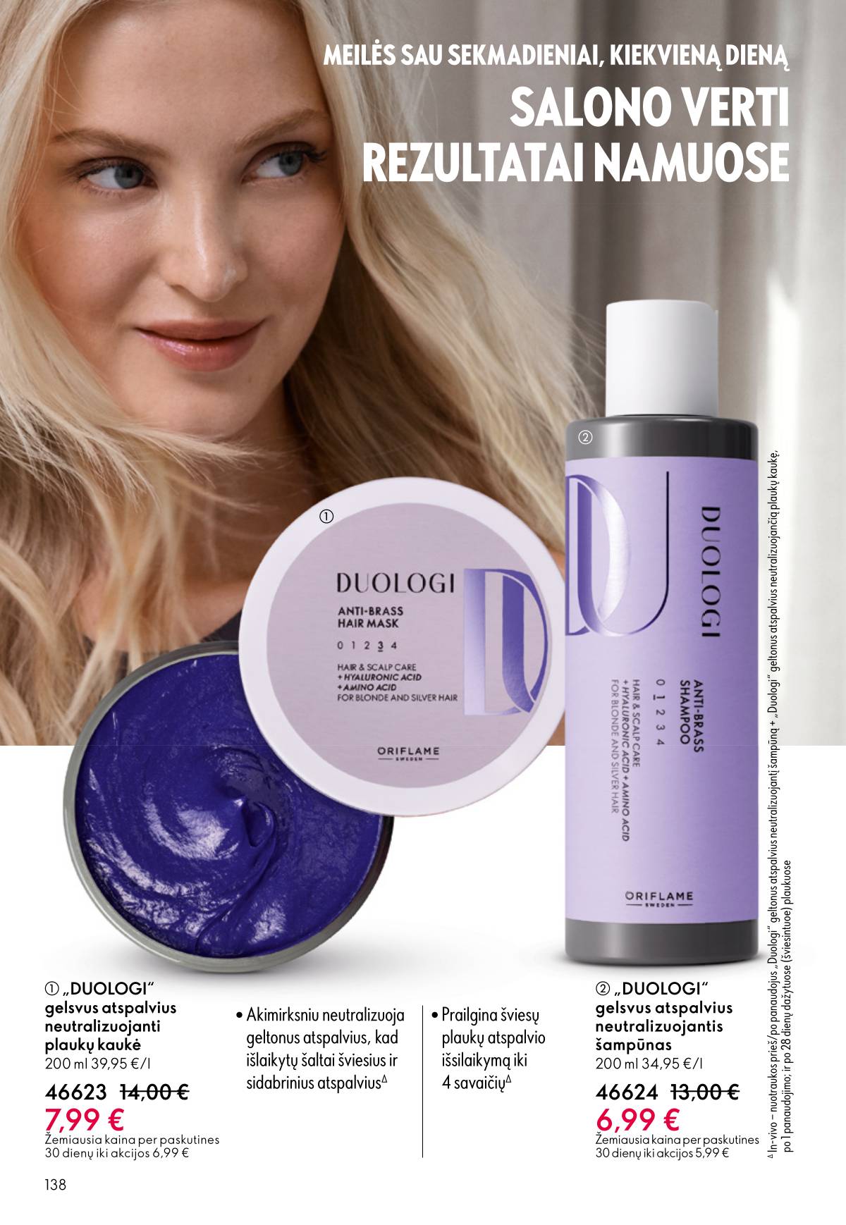Oriflame - Oriflame akcijų katalogas 138 puslapis