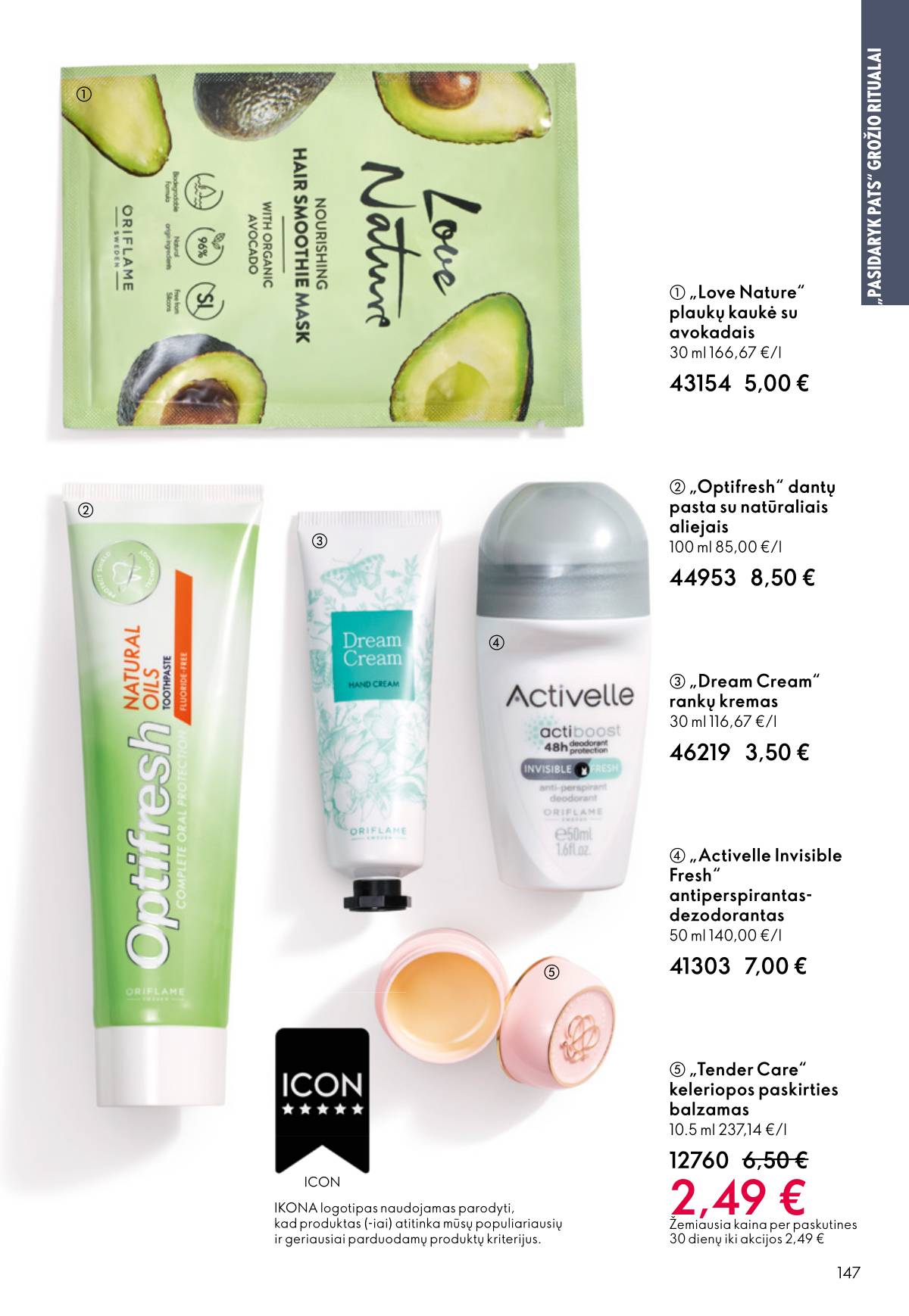 Oriflame - Oriflame akcijų katalogas 147 puslapis