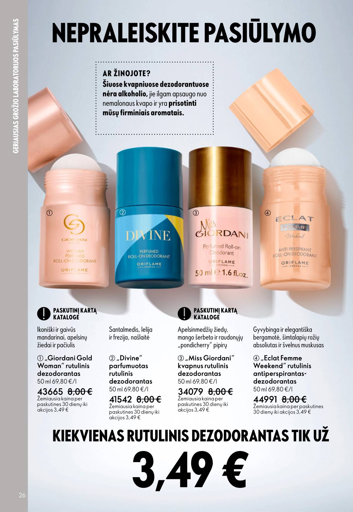 Oriflame - Oriflame akcijų katalogas 26 puslapis