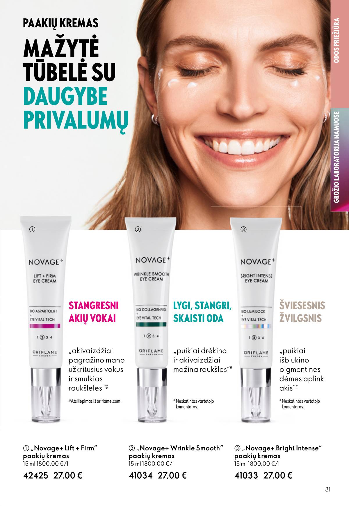 Oriflame - Oriflame akcijų katalogas 31 puslapis