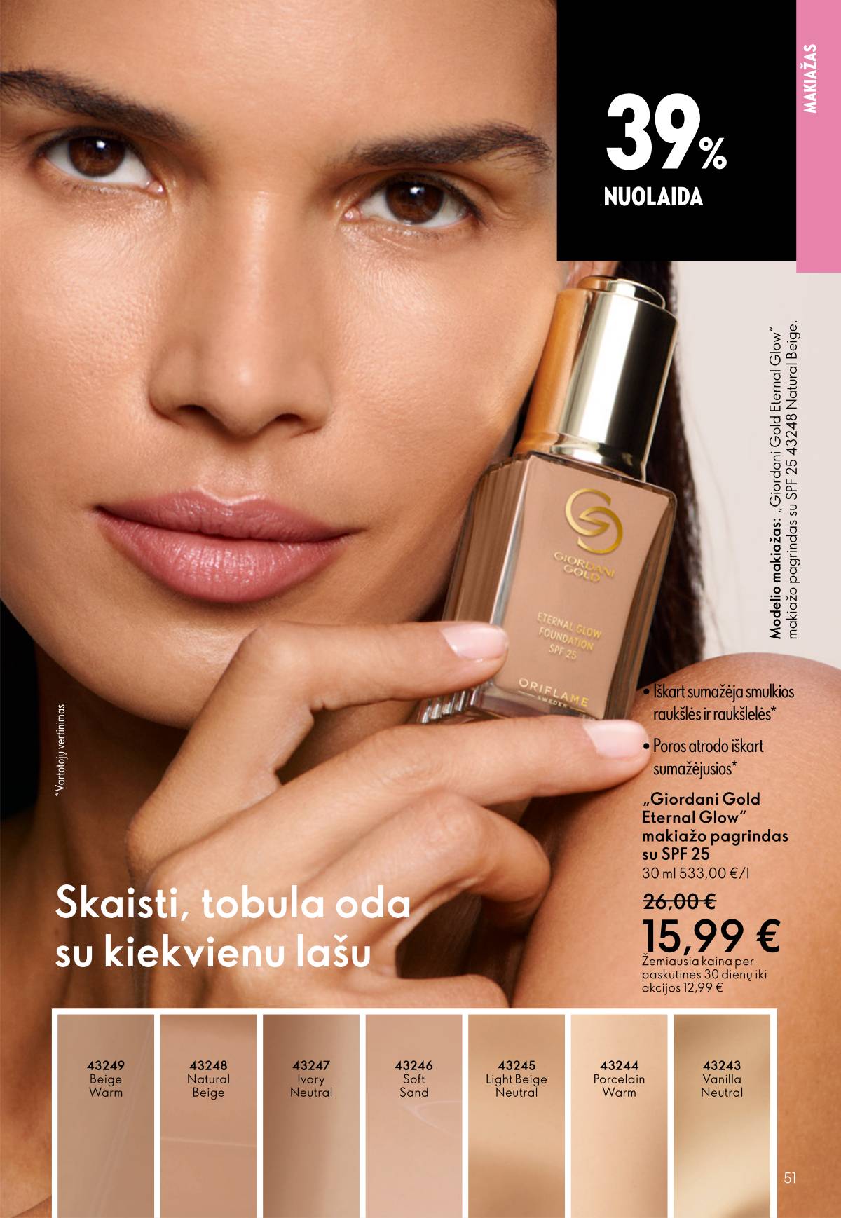 Oriflame - Oriflame akcijų katalogas 51 puslapis