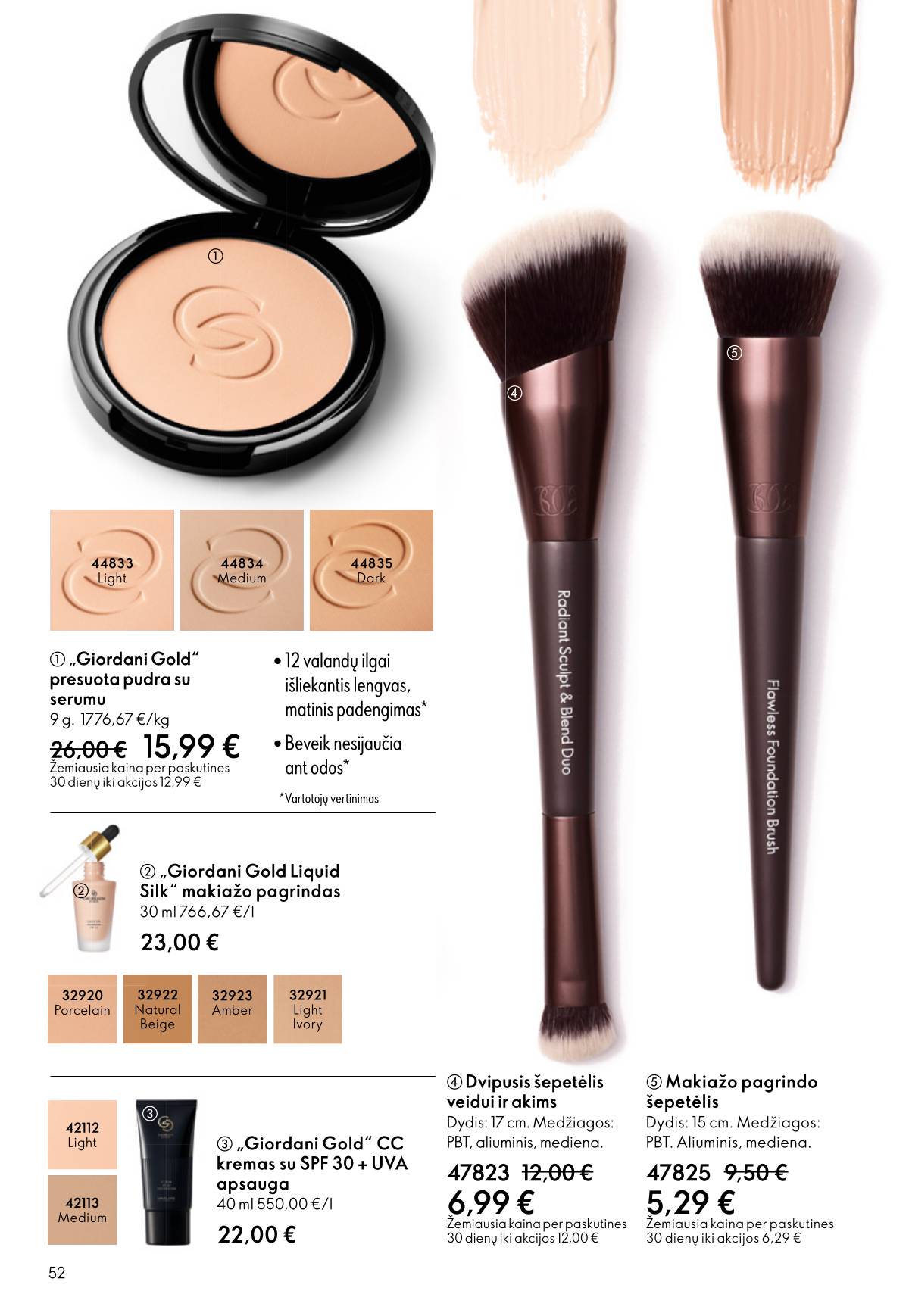 Oriflame - Oriflame akcijų katalogas 52 puslapis