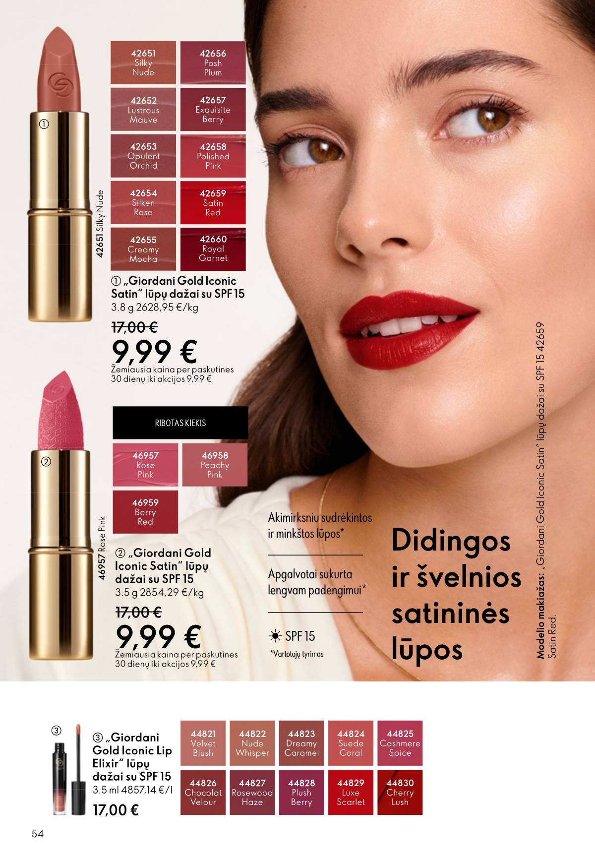 Oriflame - Oriflame akcijų katalogas 54 puslapis
