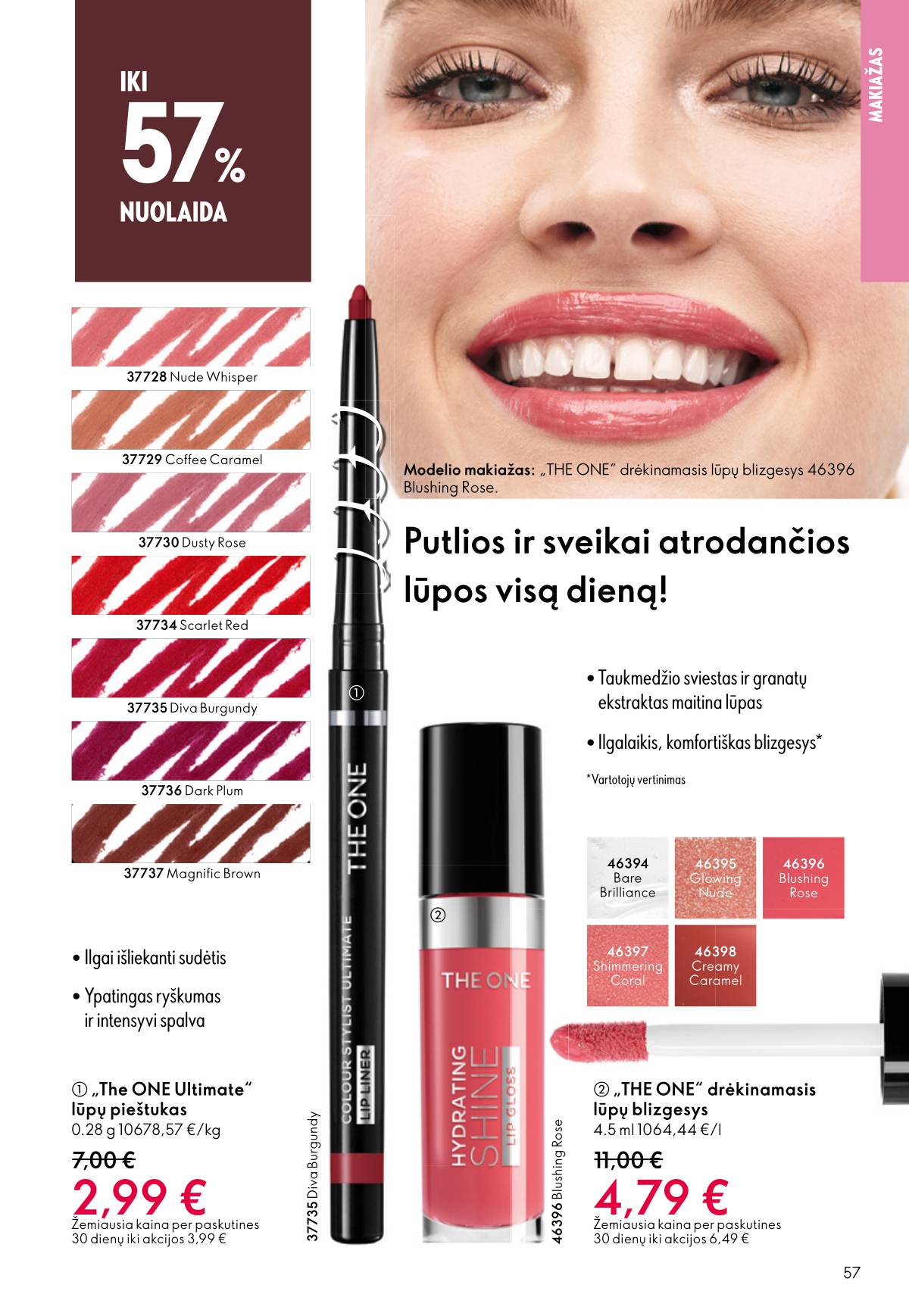 Oriflame - Oriflame akcijų katalogas 57 puslapis