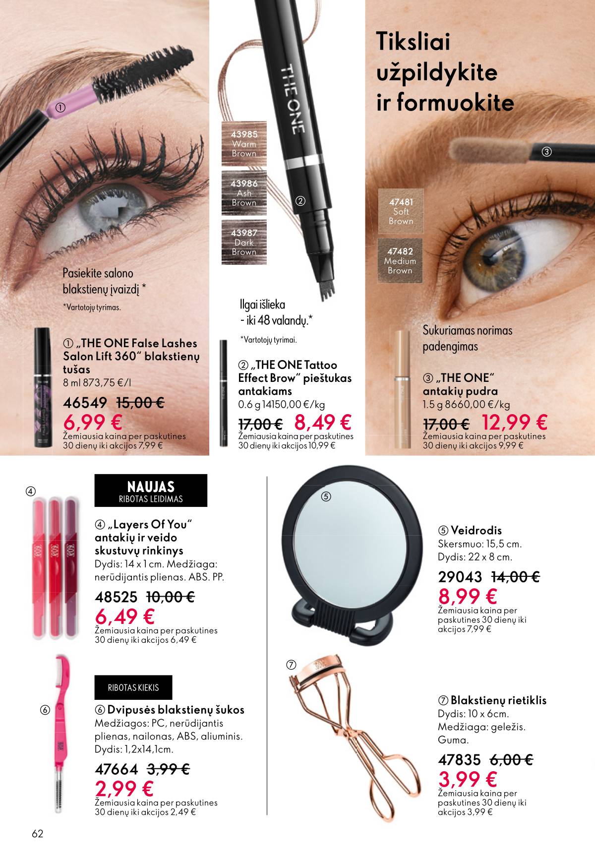 Oriflame - Oriflame akcijų katalogas 62 puslapis
