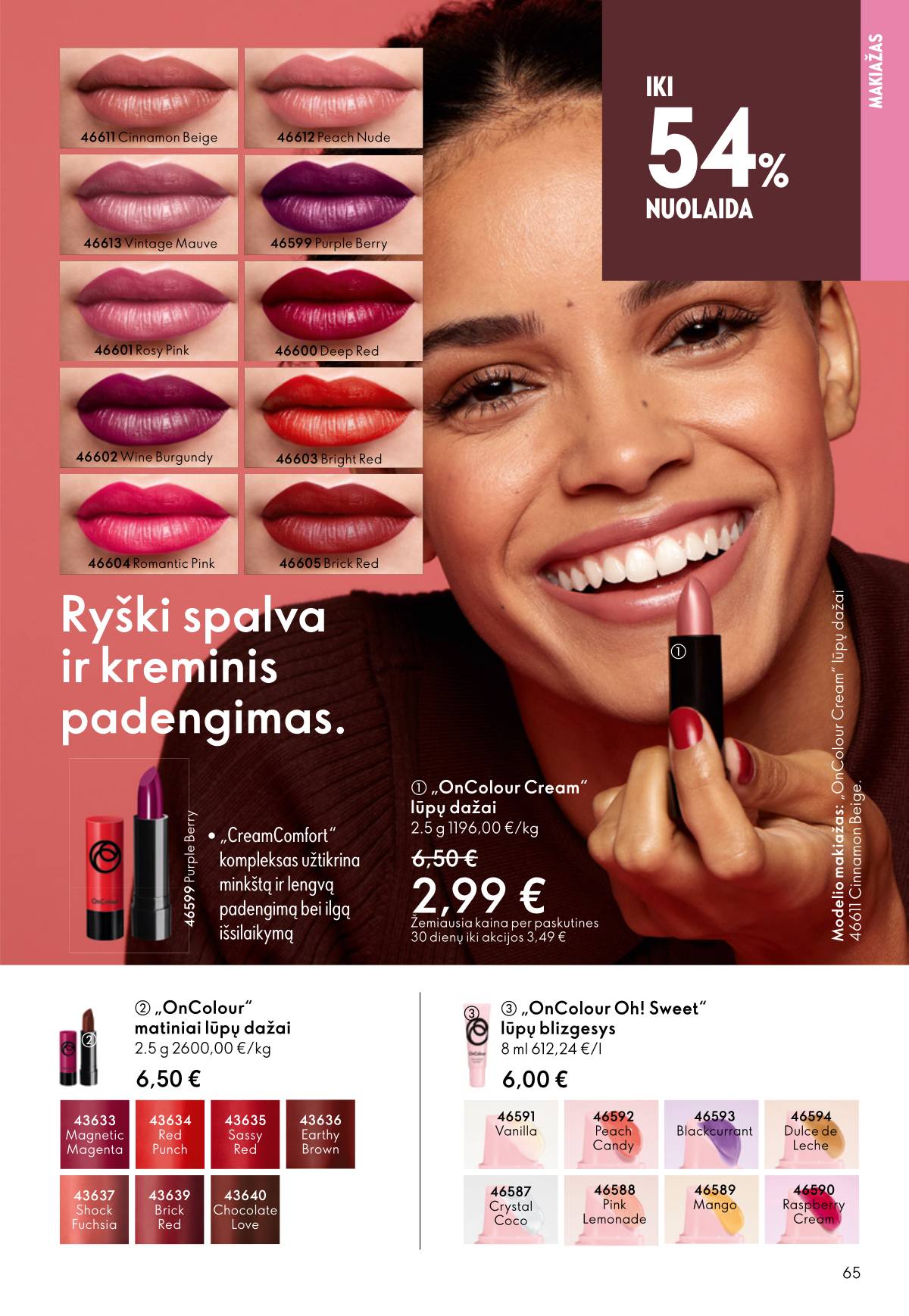Oriflame - Oriflame akcijų katalogas 65 puslapis