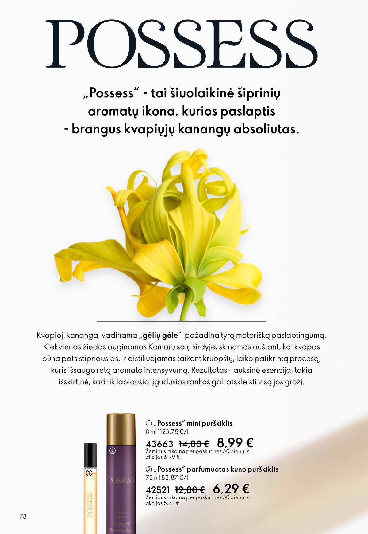 Oriflame - Oriflame akcijų katalogas 78 puslapis