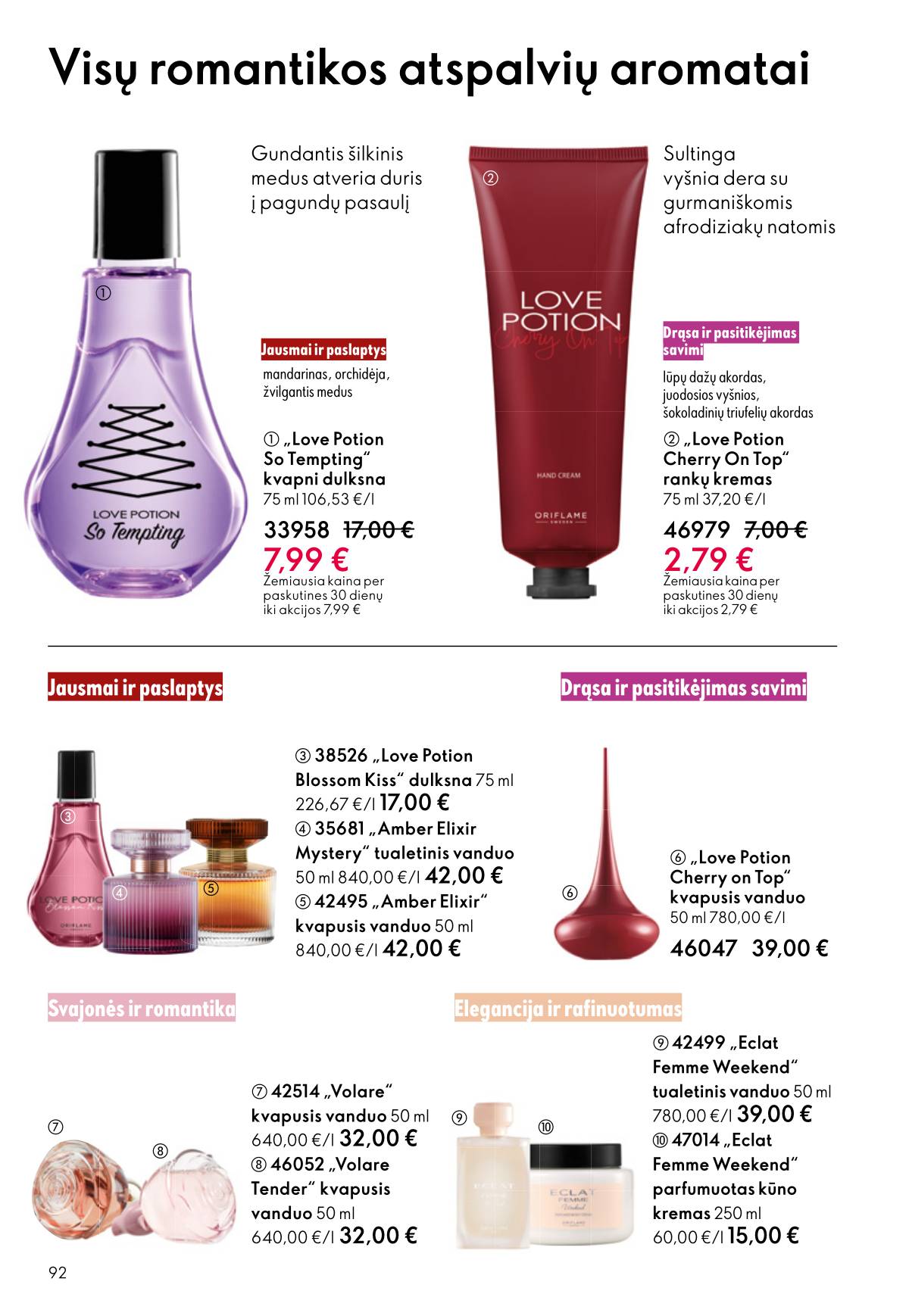 Oriflame - Oriflame akcijų katalogas 92 puslapis