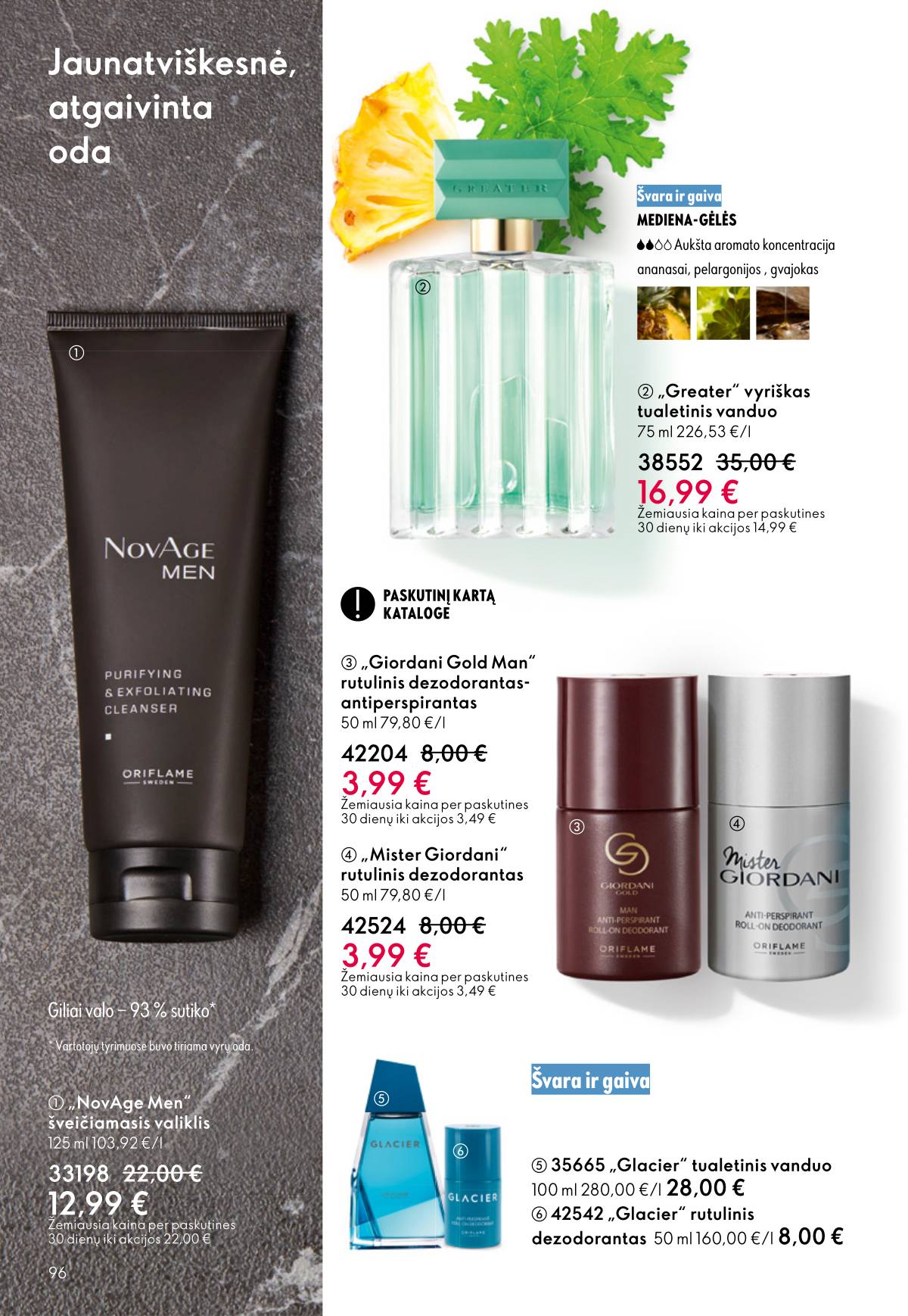 Oriflame - Oriflame akcijų katalogas 96 puslapis